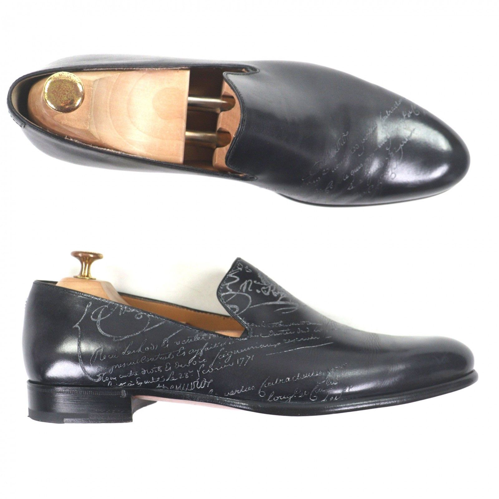 Berluti Berluti Berluti Gale Cursive Slippers Venice Calfskin Loafers Leather Shoes DUTY FREE for USA Size ONE SIZE - 5 Thumbnail