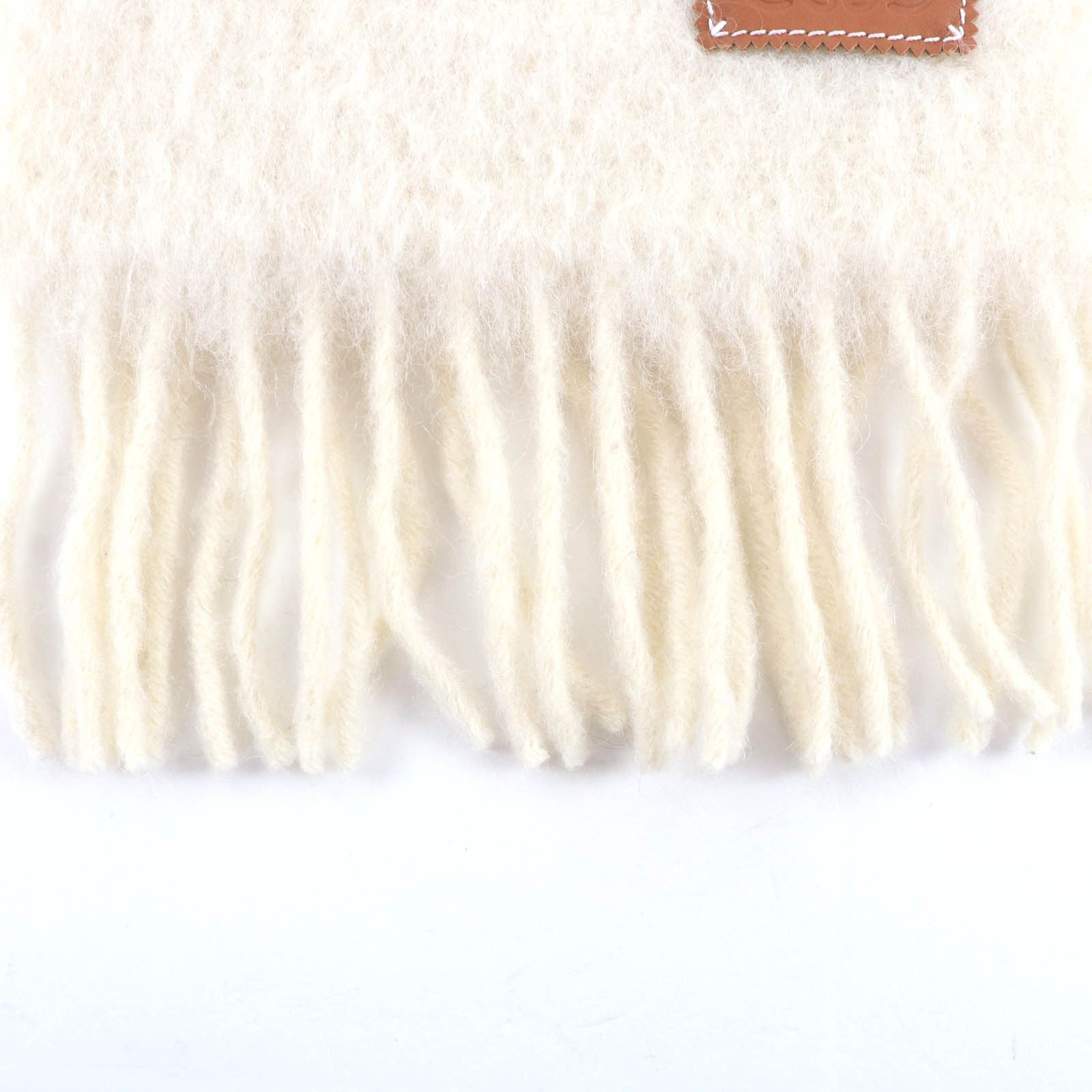 Loewe Loewe Loewe Anagram Patch Mohair Wool Nylon Scarf Textile Scarf DUTY FREE for USA Size ONE SIZE - 4 Thumbnail