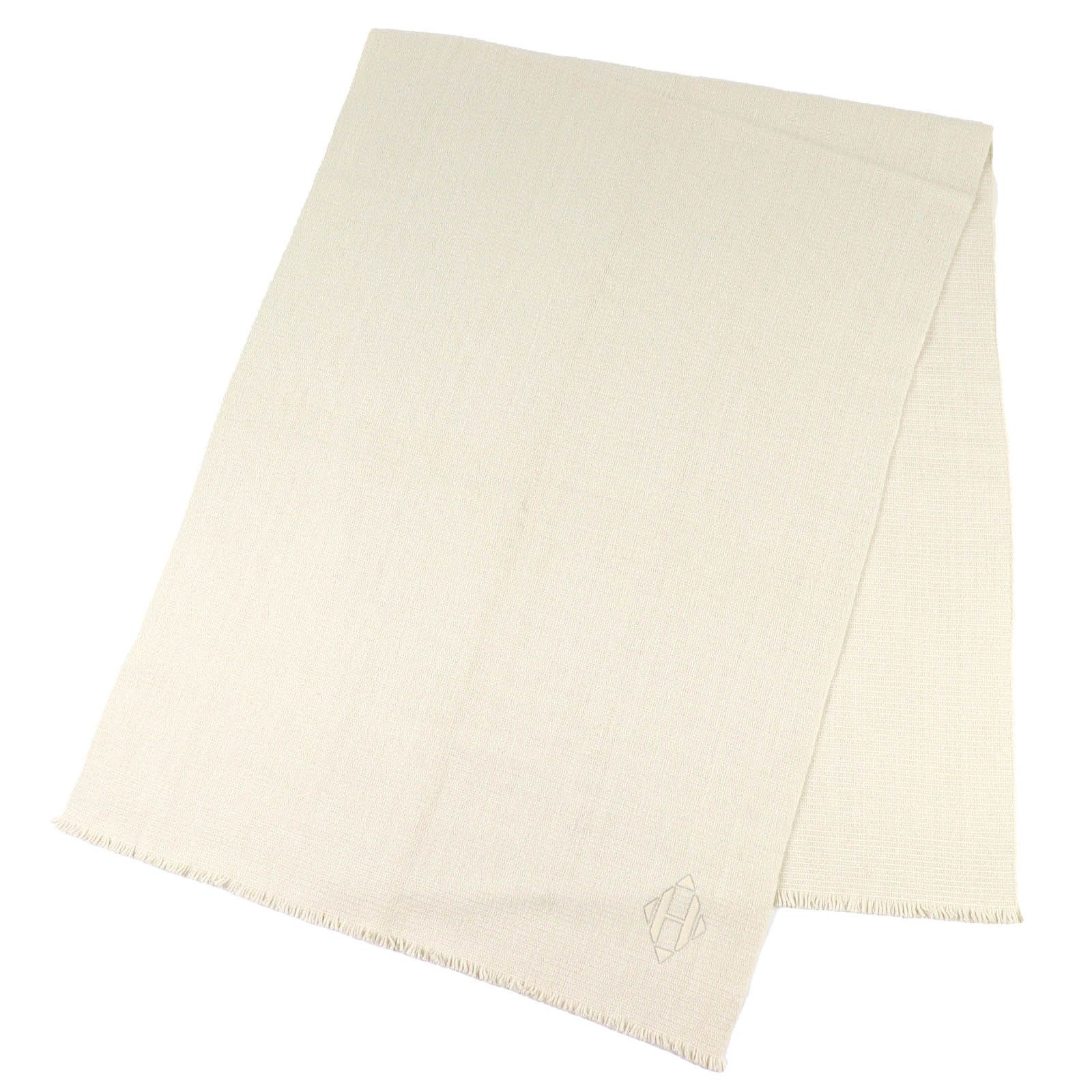 Hermes Hermes Hermès H Logo Cashmere Shawl Textile Shawl DUTY FREE for USA Size ONE SIZE - 3 Thumbnail