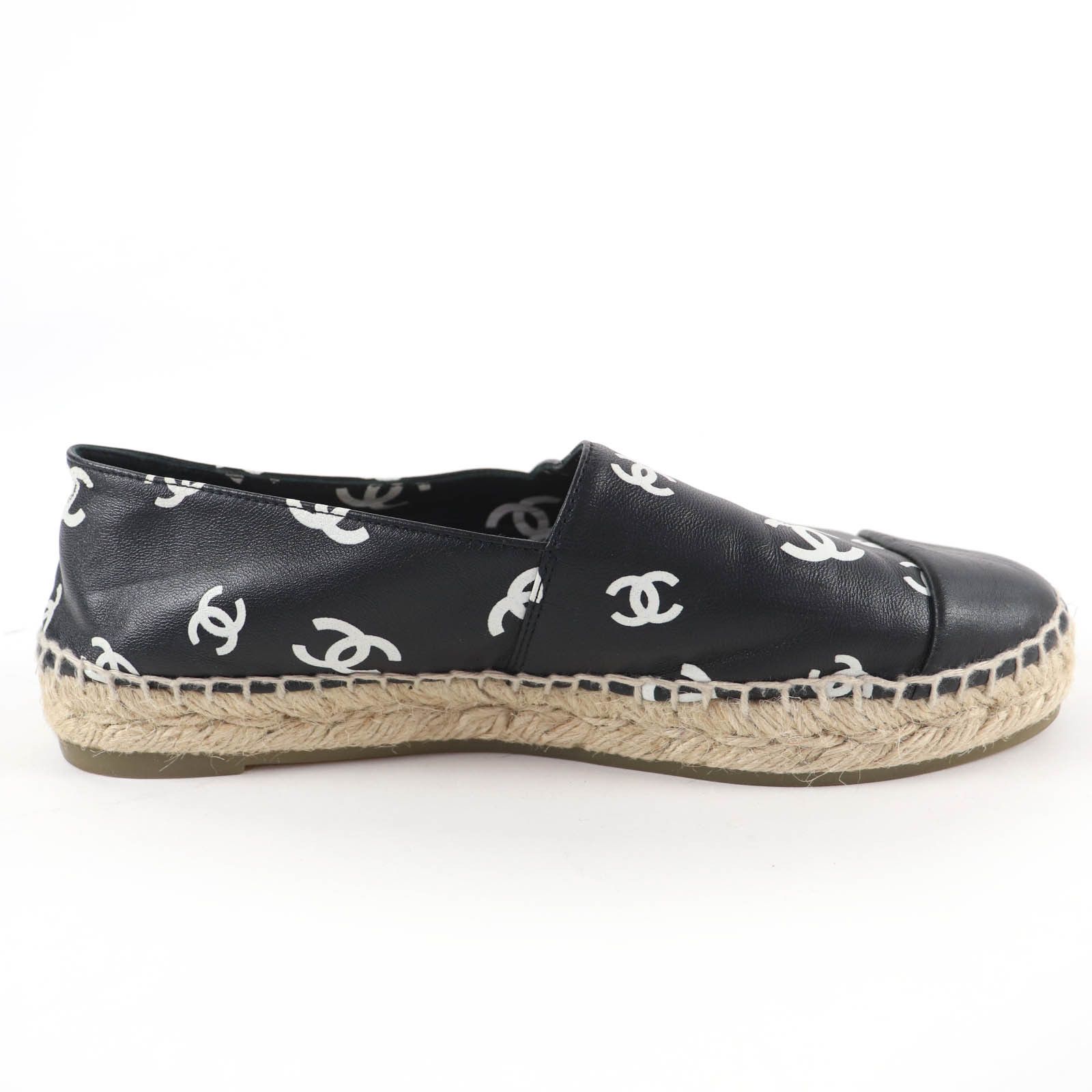 Chanel Chanel CHANEL COCO Mark Leather Espadrille Leather Shoes G38628 DUTY FREE for USA Size ONE SIZE - 5 Thumbnail