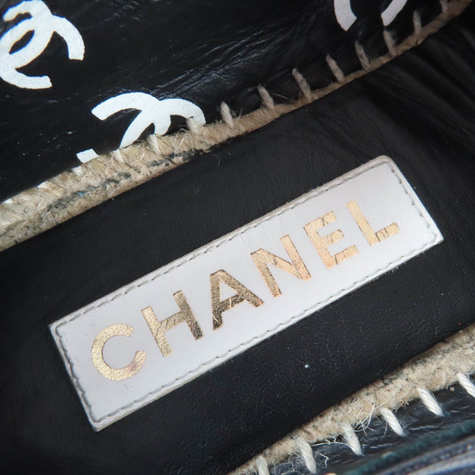 Chanel Chanel CHANEL COCO Mark Leather Espadrille Leather Shoes G38628 DUTY FREE for USA Size ONE SIZE - 8 Thumbnail