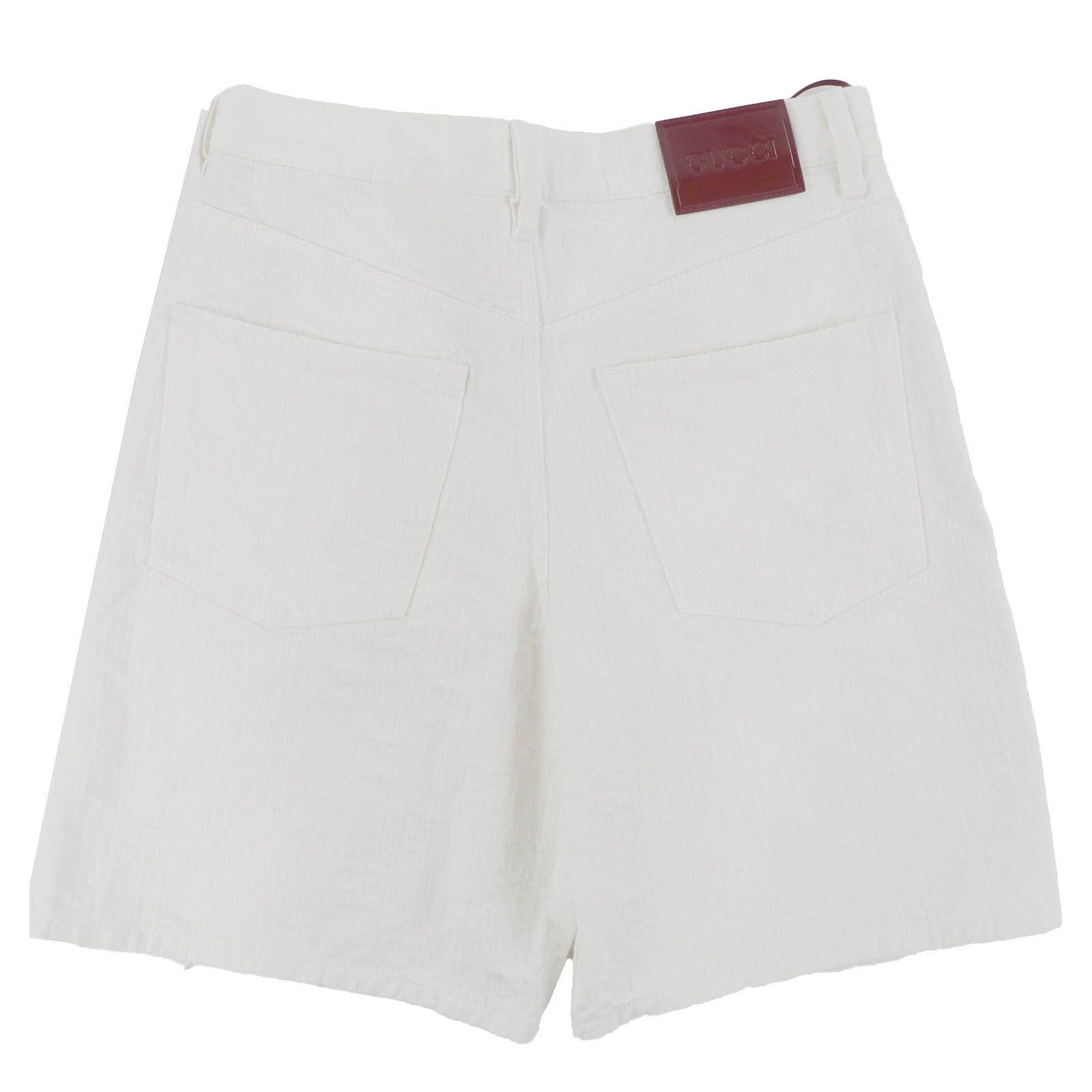 Gucci Gucci Gucci GG Jacquard Cotton Shorts Textile Shorts 788737 DUTY FREE for USA Size ONE SIZE - 2 Thumbnail