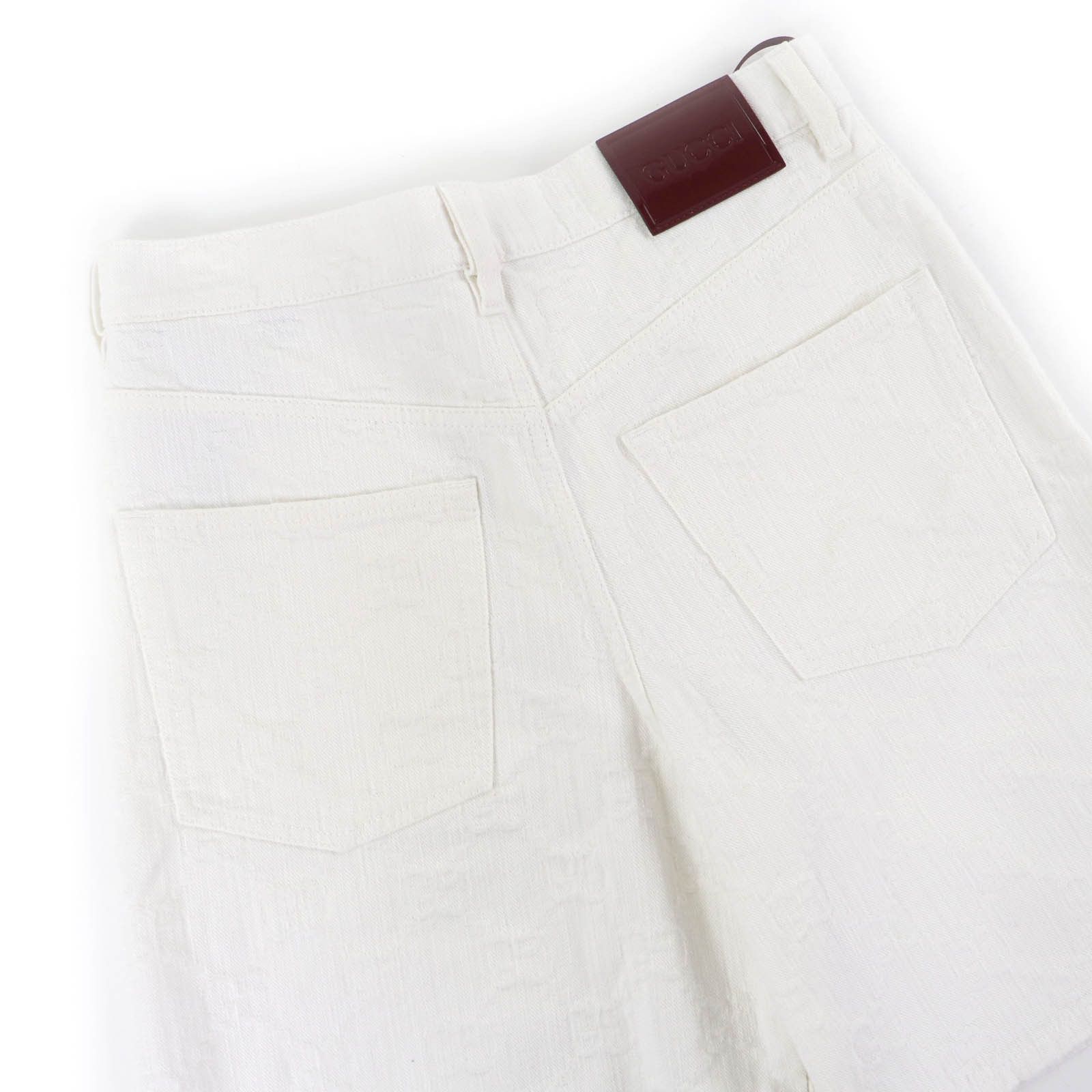 Gucci Gucci Gucci GG Jacquard Cotton Shorts Textile Shorts 788737 DUTY FREE for USA Size ONE SIZE - 5 Thumbnail