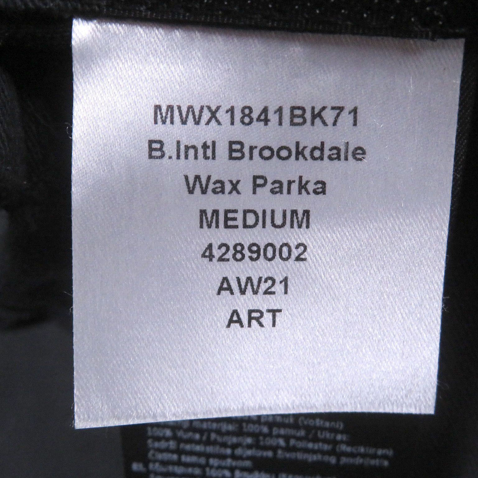 Barbour Barbour Barbour ENGINEERED GARMENTS Brookdale Wax Cotton Wool Parka Textile Outerwear DUTY FREE for USA Size ONE SIZE - 8 Thumbnail