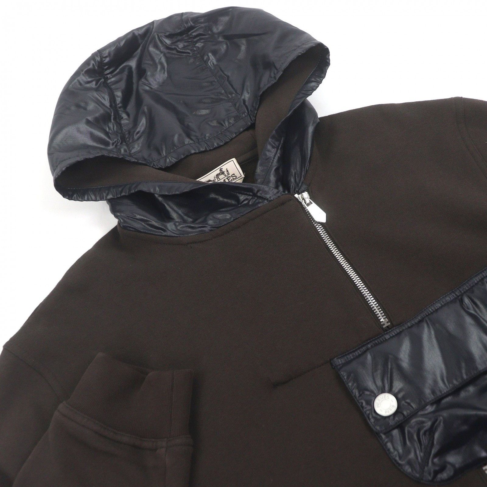 Hermes Hermes Hermès S Cotton Nylon Hoodie Textile Sweatshirts & Hoodies DUTY FREE for USA Size ONE SIZE - 2 Thumbnail