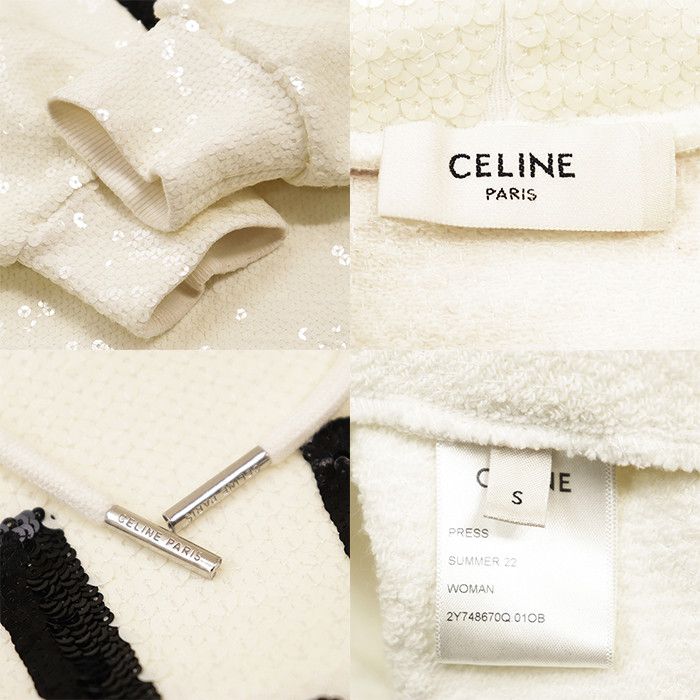 Celine Celine Celine 16 Sweatshirt Spangle Hoodie Textile Sweatshirts & Hoodies DUTY FREE for USA Size ONE SIZE - 10 Thumbnail