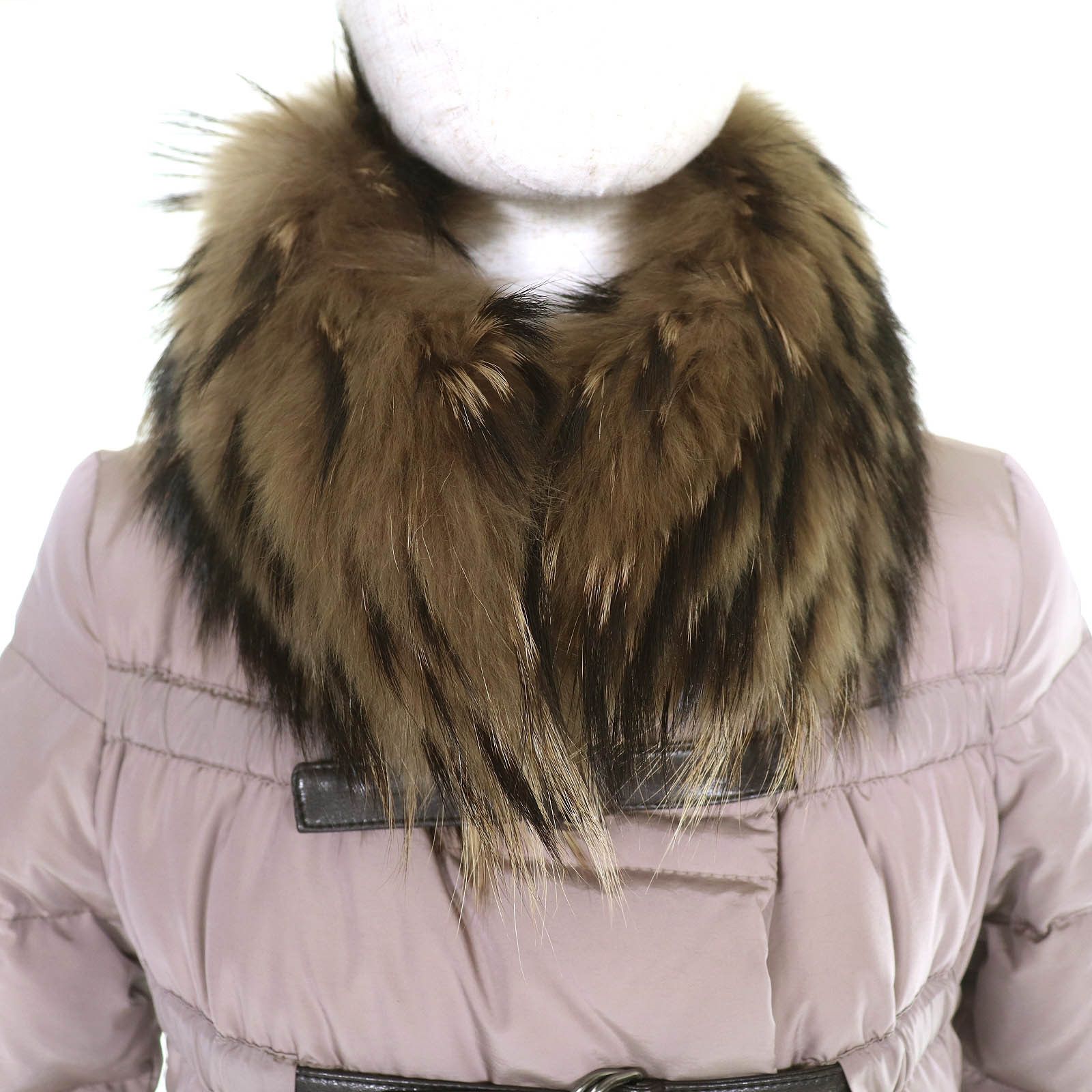 Moncler Moncler Moncler LEMMING Sheepskin Raccoon Fur Down Coat Textile Outerwear DUTY FREE for USA Size ONE SIZE - 4 Thumbnail