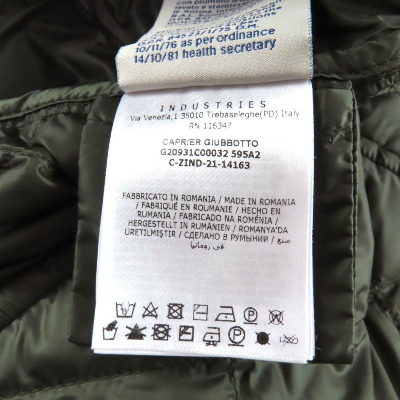 Moncler Moncler MONCLER CAPRIER Nylon Down Coat Textile Outerwear DUTY FREE for USA Size ONE SIZE - 11 Thumbnail