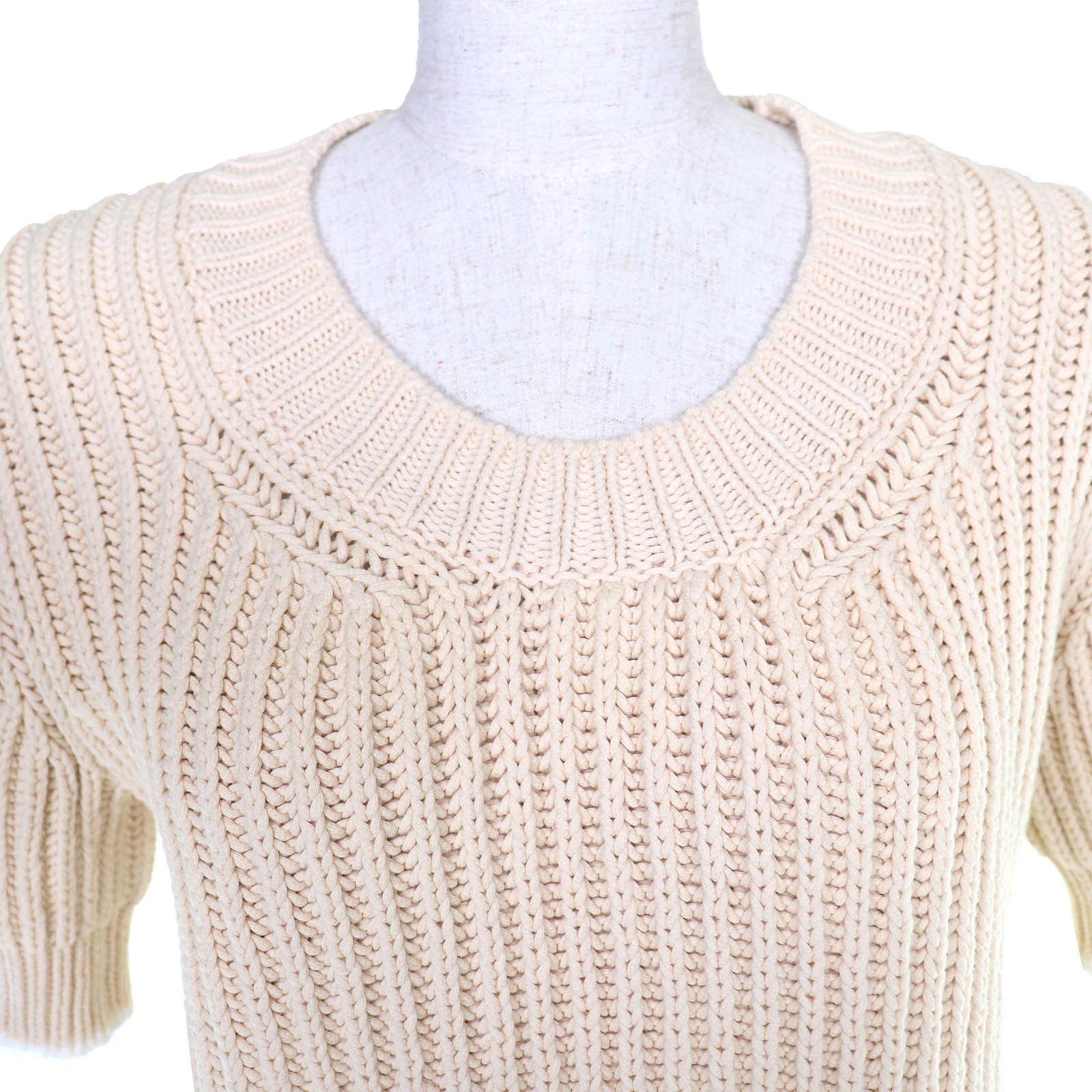 Moncler Moncler Moncler GIROCOLLO TRICOT Cotton Knit Top Textile Tops DUTY FREE for USA Size ONE SIZE - 4 Thumbnail