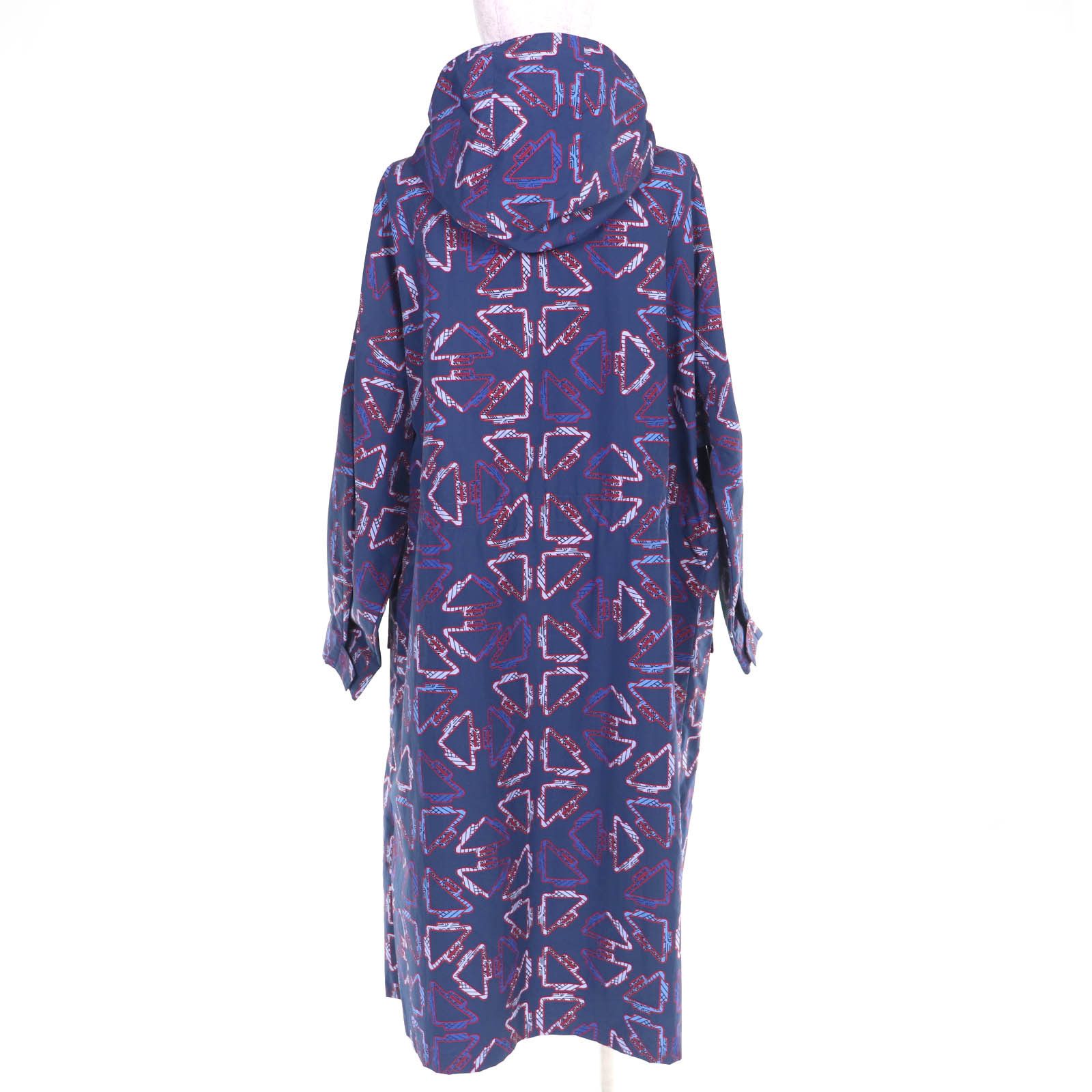 Hermes Hermes Hermès Tatersales Long Beach Polyamide Coat 40 Plastic / Synthetic Outerwear DUTY FREE for USA Size ONE SIZE - 3 Thumbnail