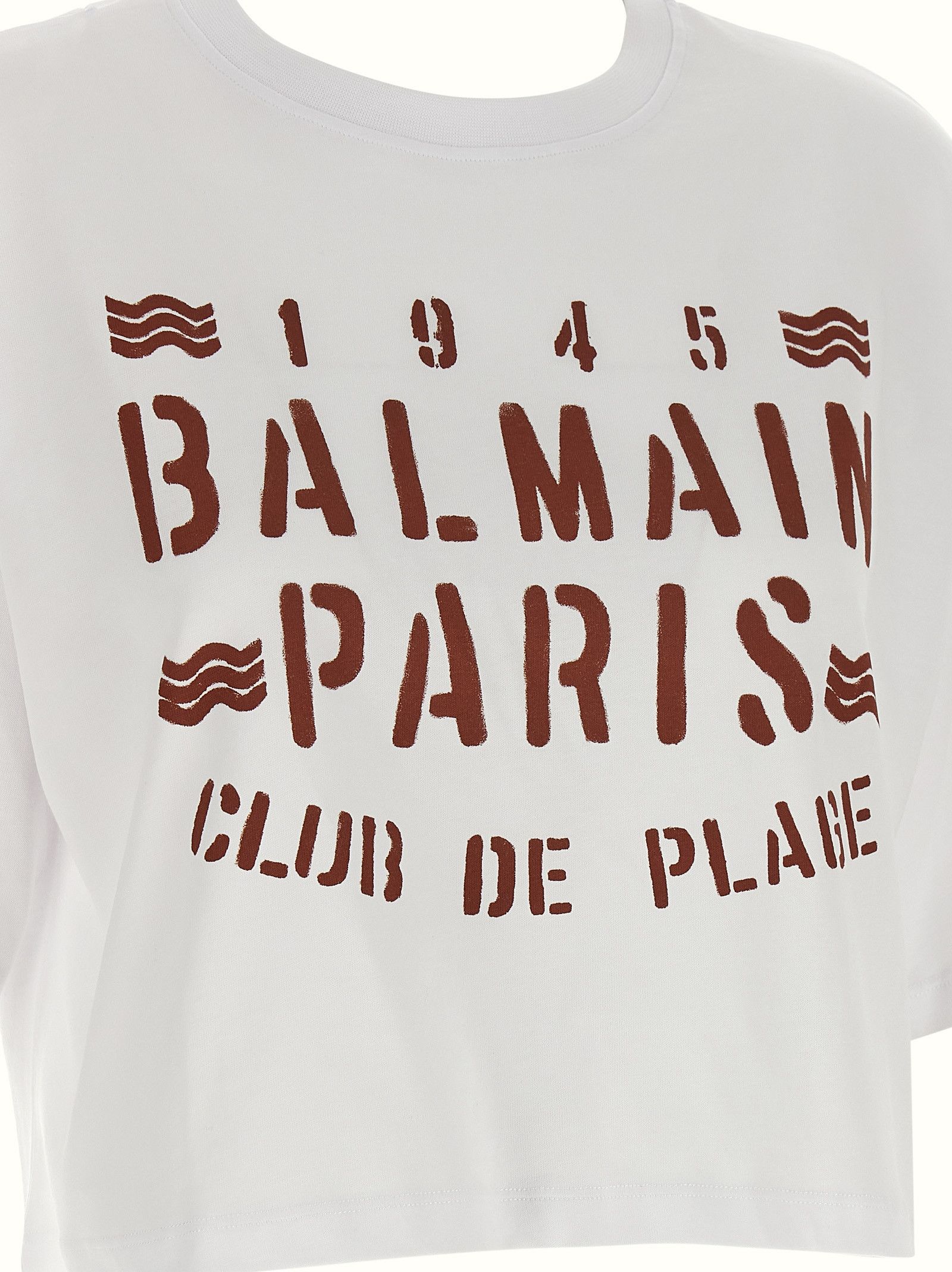 Balmain 'Plage' Print T-Shirt Size XS / US 0-2 / IT 36-38 - 4 Thumbnail