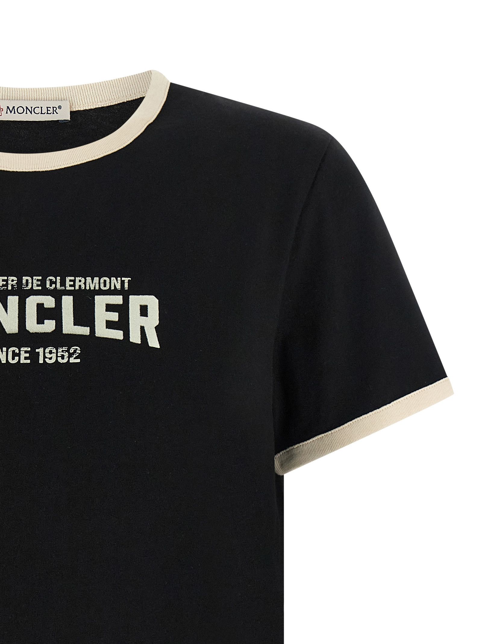 Moncler Flocked Logo T-Shirt Size S / US 4 / IT 40 - 3 Thumbnail