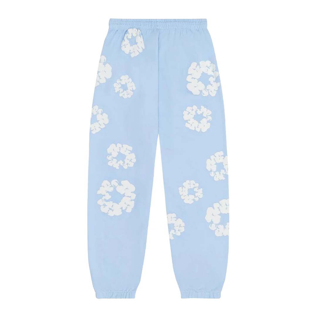DENIM TEARS The Cotton Wreath Sweatpants 'Powder Blue' Size US 34 / EU 50 - 2 Thumbnail