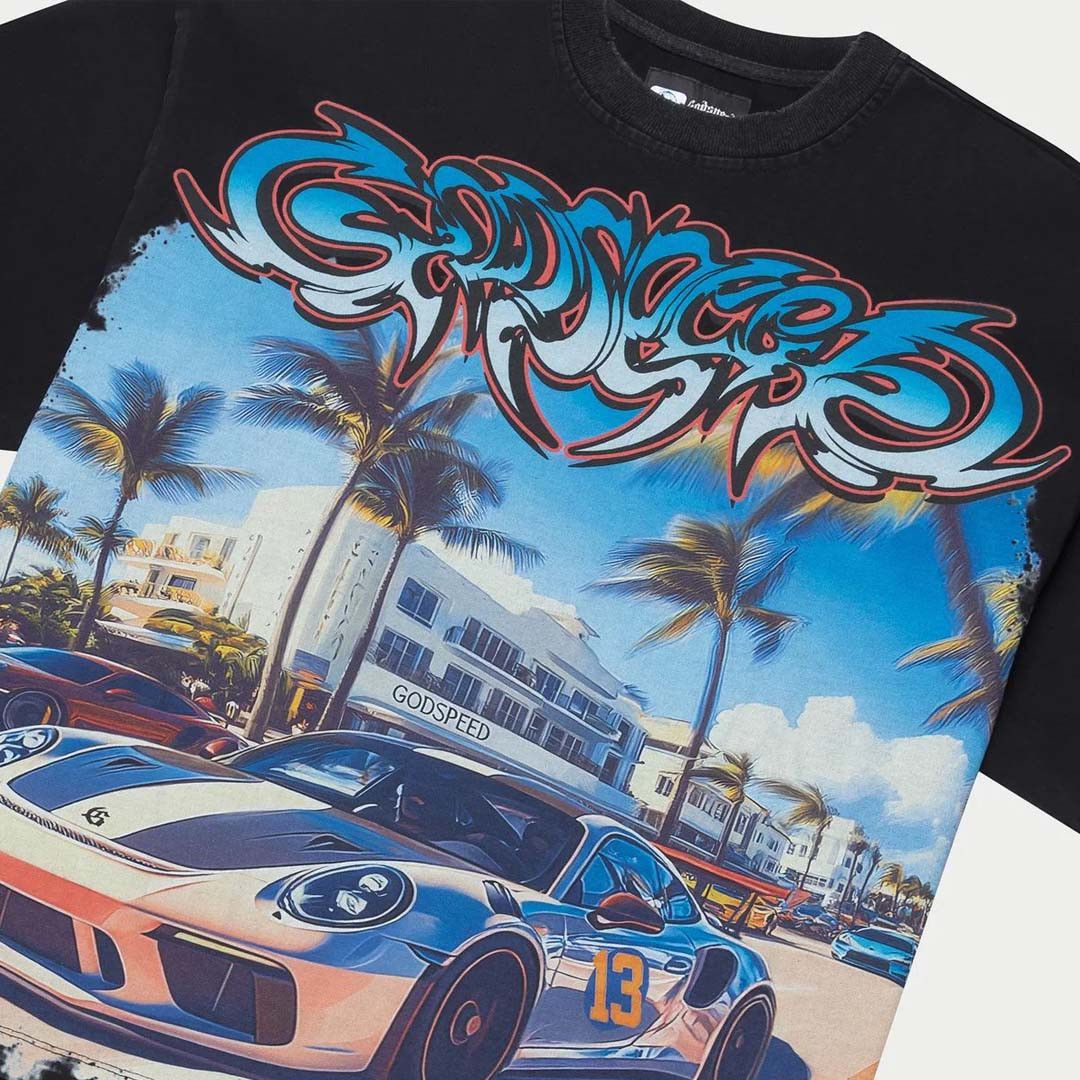 Godspeed Car Meet Miami GT Exclusive Black Tee Size US XS / EU 42 / 0 - 3 Thumbnail
