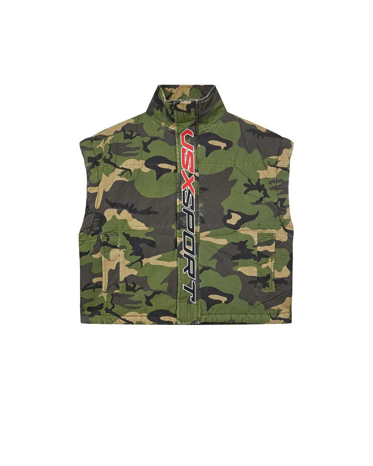 Forever VSX Puffer Jacket Camo Green