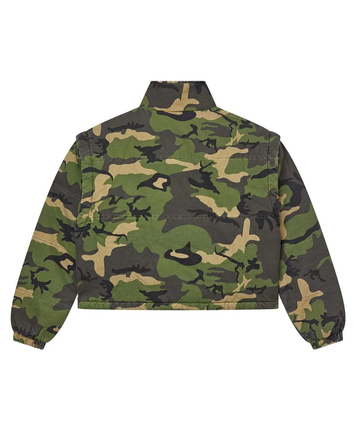Forever VSX Puffer Jacket Camo Green
