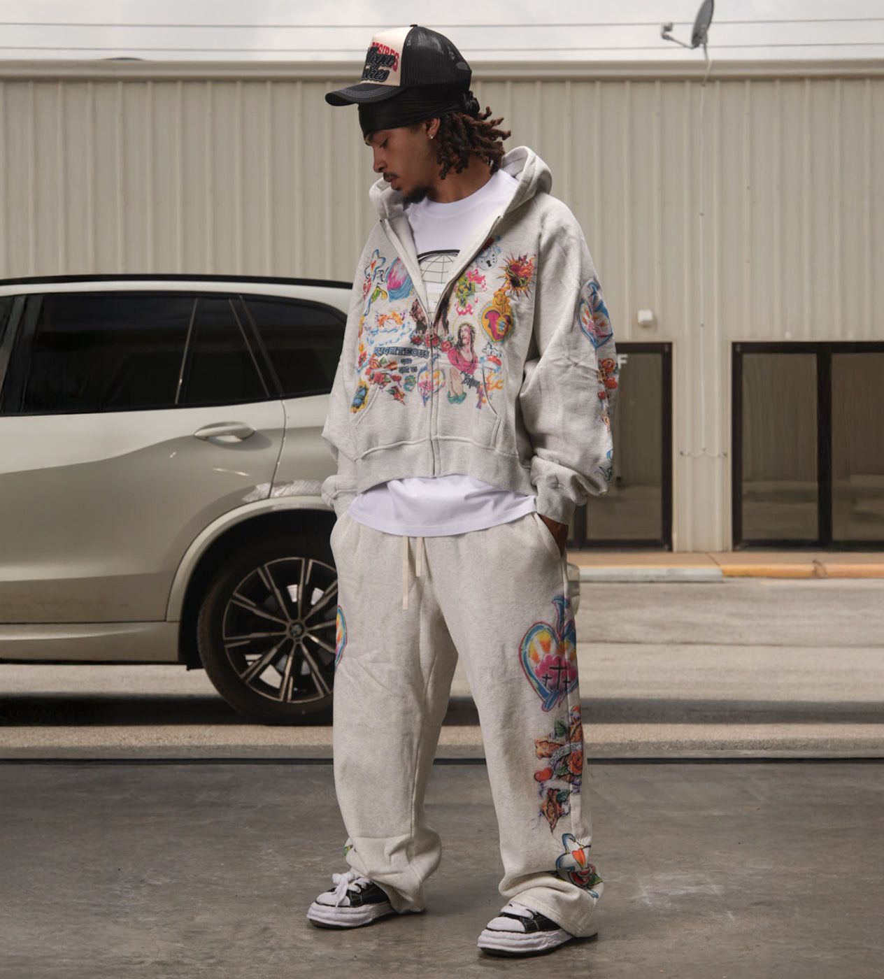 Other Righteous Risen King Zip Up Hoodie Grey Size US L / EU 52-54 / 3 - 2 Thumbnail