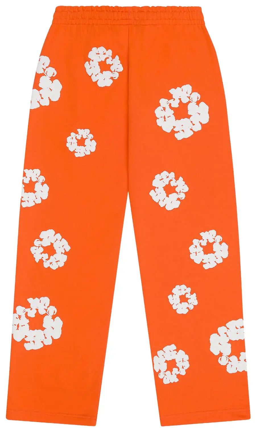 DENIM TEARS Cotton Wreath Baggy Sweatpants 'Orange' Size US 36 / EU 52 - 2 Thumbnail