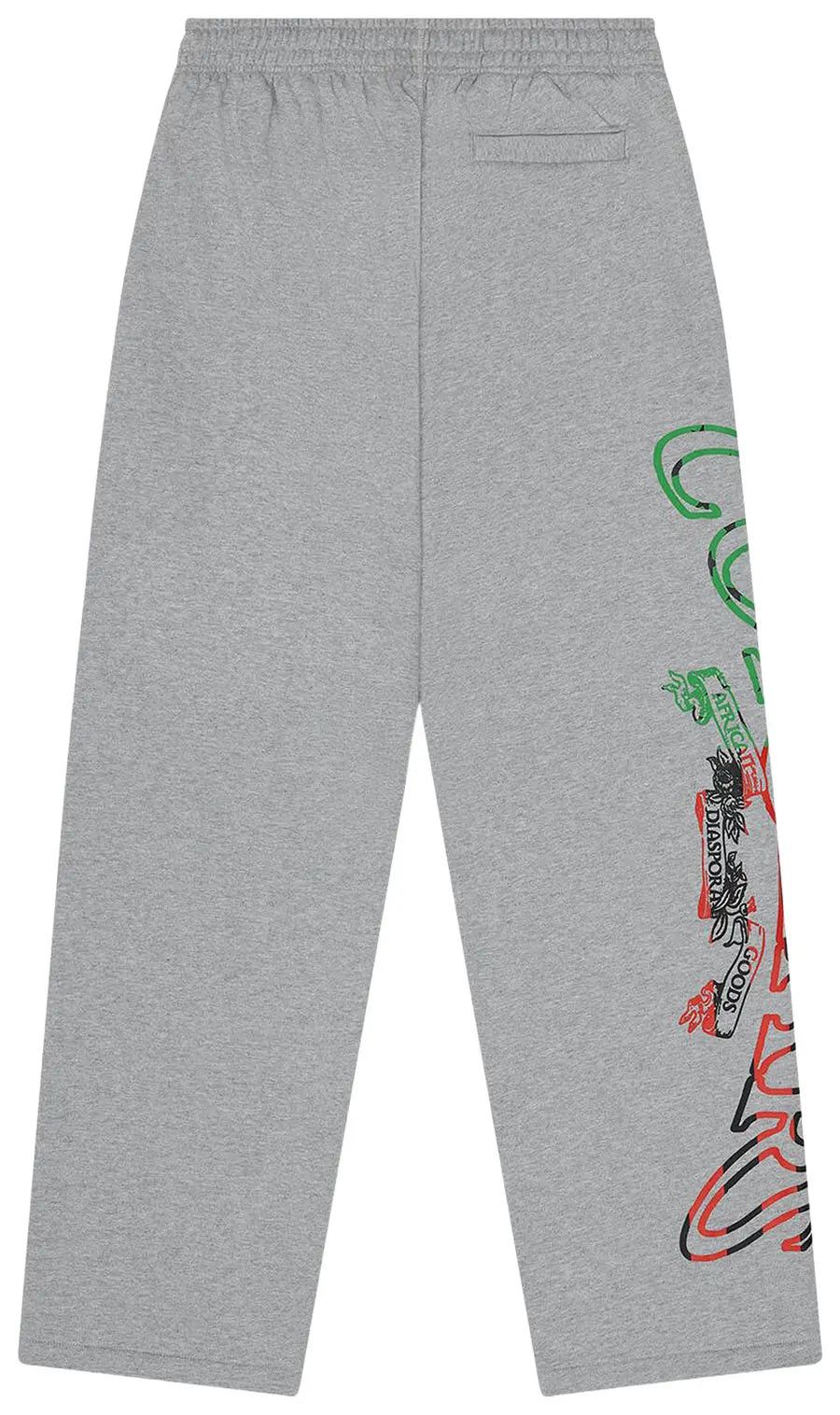 DENIM TEARS x Cortiez Cortears Royale Open Hem Sweatpants 'Grey' Denim Size US 36 / EU 52 - 2 Thumbnail