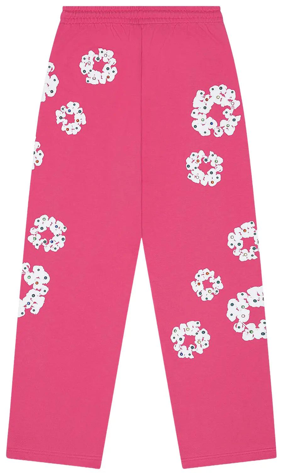 DENIM TEARS Rhinestone Cotton Wreath Sweatpants 'Pink' Size US 32 / EU 48 - 2 Thumbnail