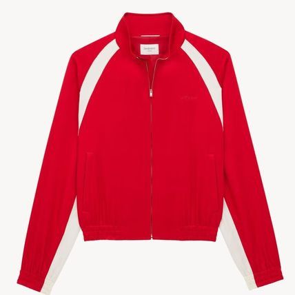 Saint Laurent Paris teddy jacket in satin red Size US S / EU 44-46 / 1 - 2 Thumbnail