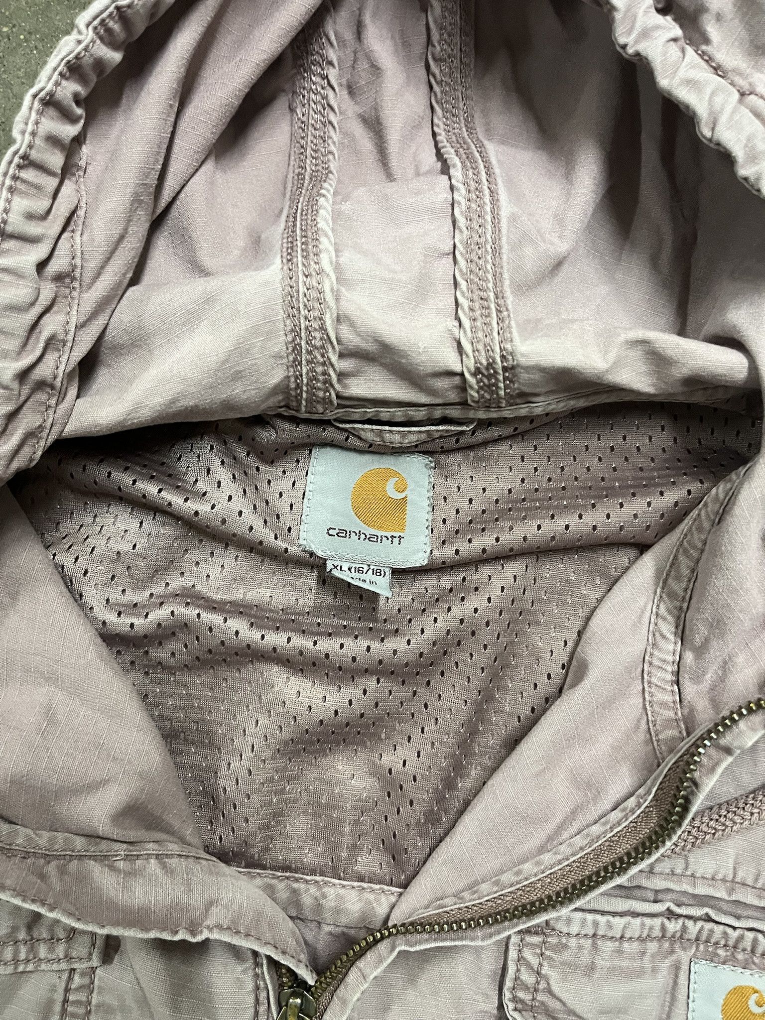 Carhartt × Vintage Vintage Carhartt Ripstop Dusty Pink Womens Jacket Size M (16-18) Size US L / EU 52-54 / 3 - 2 Thumbnail