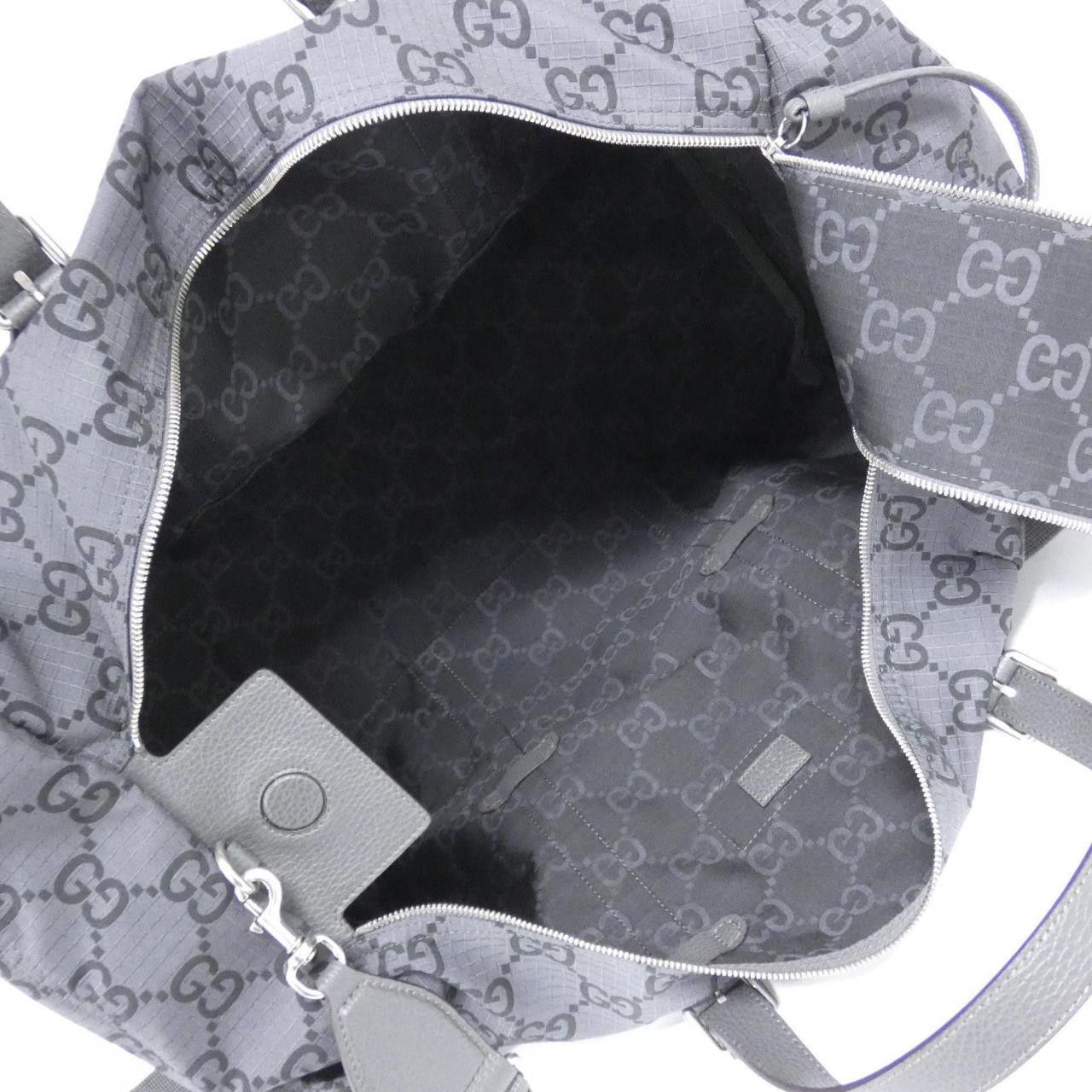 Gucci Gucci Gucci GG Recycled Polyester Boston Bag Textile Travel Bag 767935 FACPK DUTY FREE for USA Size ONE SIZE - 8 Thumbnail