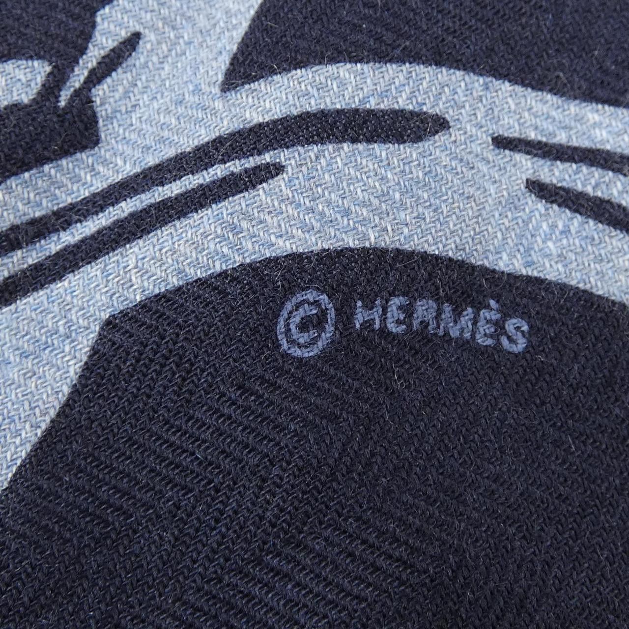 Hermes Hermes Hermès Losange GM Silk Cashmere Stole Textile Shawl DUTY FREE for USA Size ONE SIZE - 5 Thumbnail