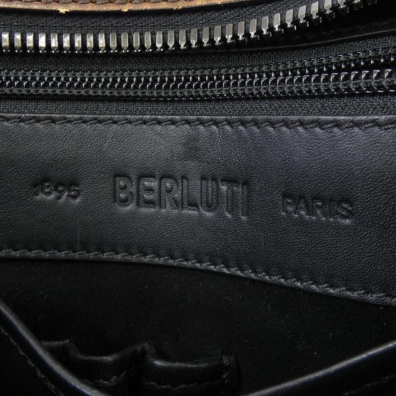 Berluti Berluti Berluti ANJOUR Small Scritto Leather Briefcase Leather Business Bag DUTY FREE for USA Size ONE SIZE - 5 Thumbnail