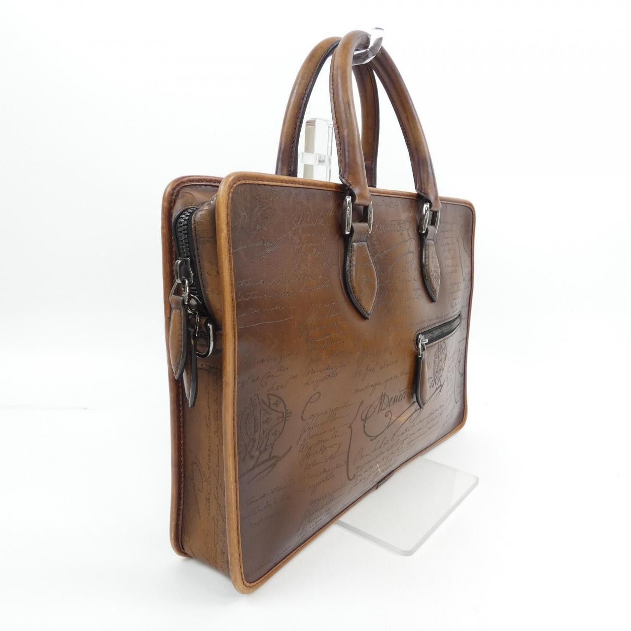 Berluti Berluti Berluti ANJOUR Small Scritto Leather Briefcase Leather Business Bag DUTY FREE for USA Size ONE SIZE - 2 Thumbnail
