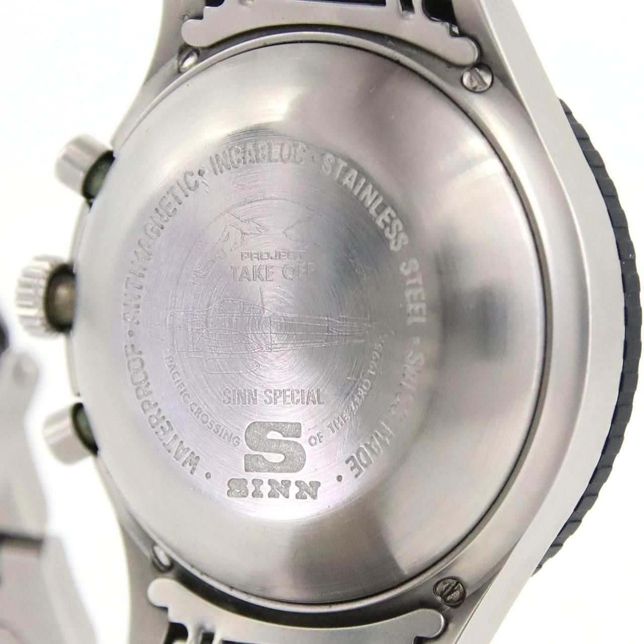 Other Other Sinn Military Chronograph Pacific Project Stainless Steel Chronograph Metal Automatic 156B DUTY FREE for USA Size ONE SIZE - 5 Thumbnail
