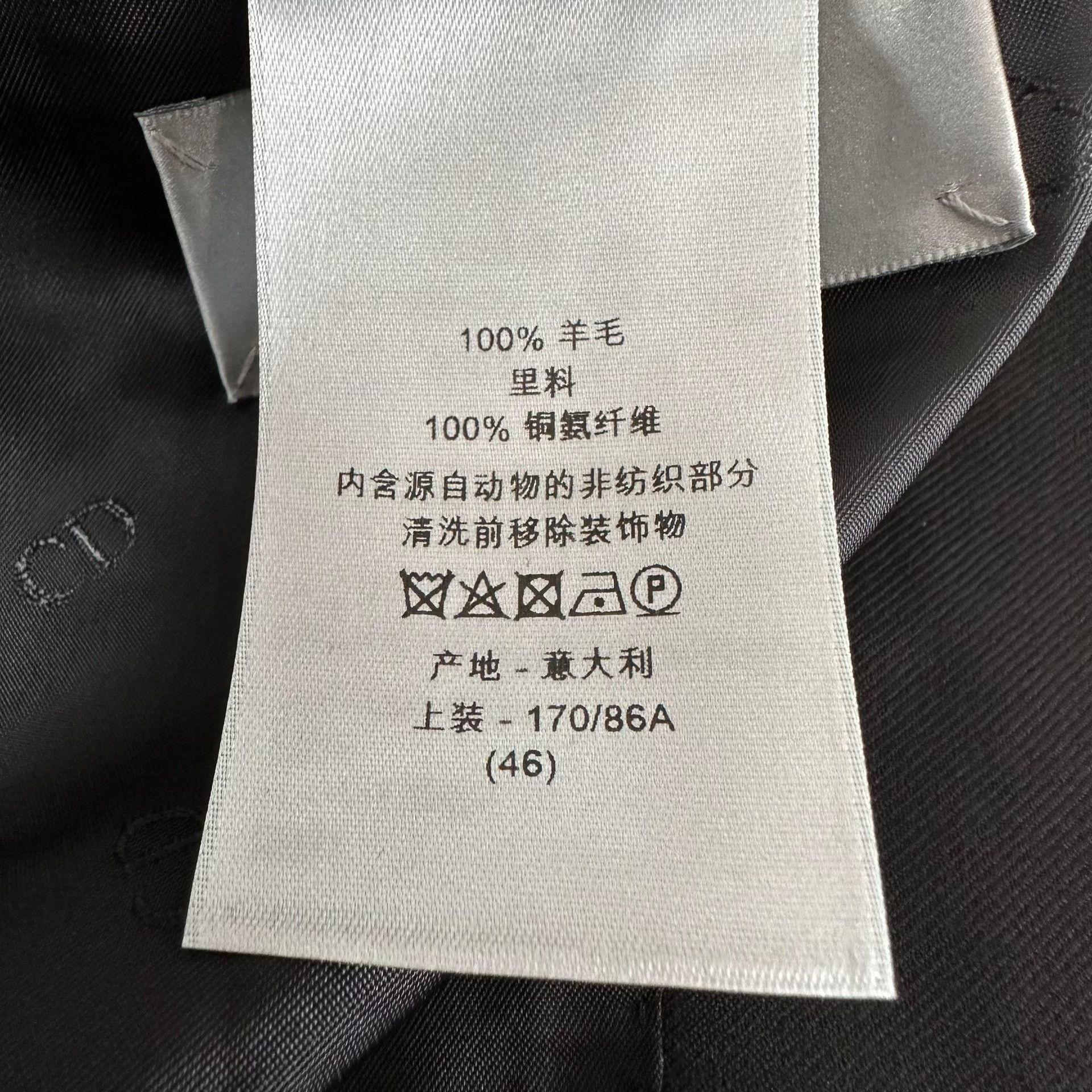 Dior Dior Black Peak Lapel Rhinestone Bee Suit Size US S / EU 44-46 / 1 - 6 Thumbnail