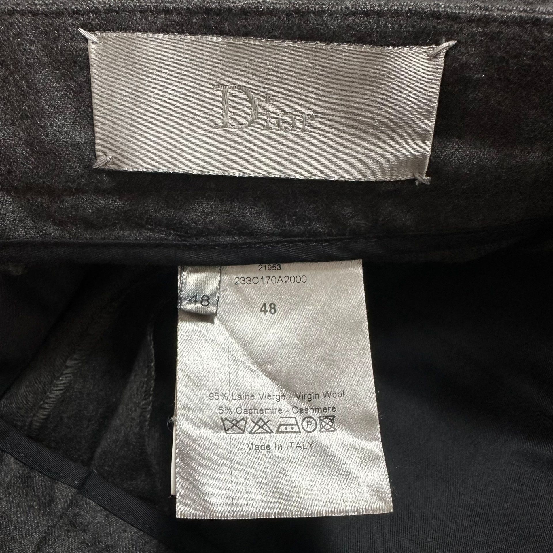 Dior Dior Homme Wool Gray Casual Trousers Size US 32 / EU 48 - 5 Thumbnail
