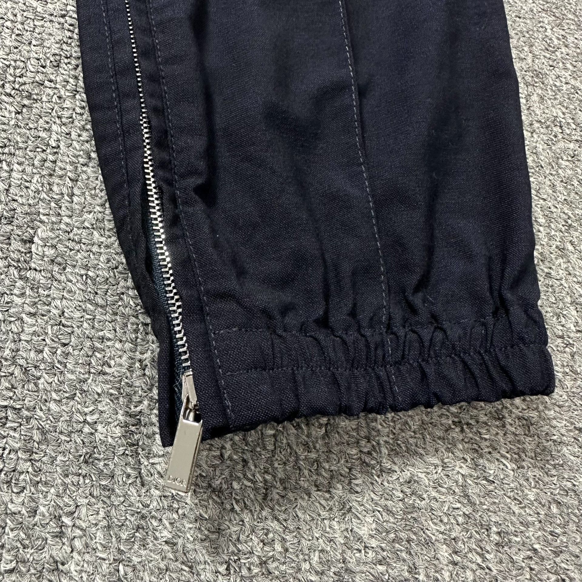 Dior Dior Dark Blue Wool Drawstring Sweatpants Size US 30 / EU 46 - 2 Thumbnail