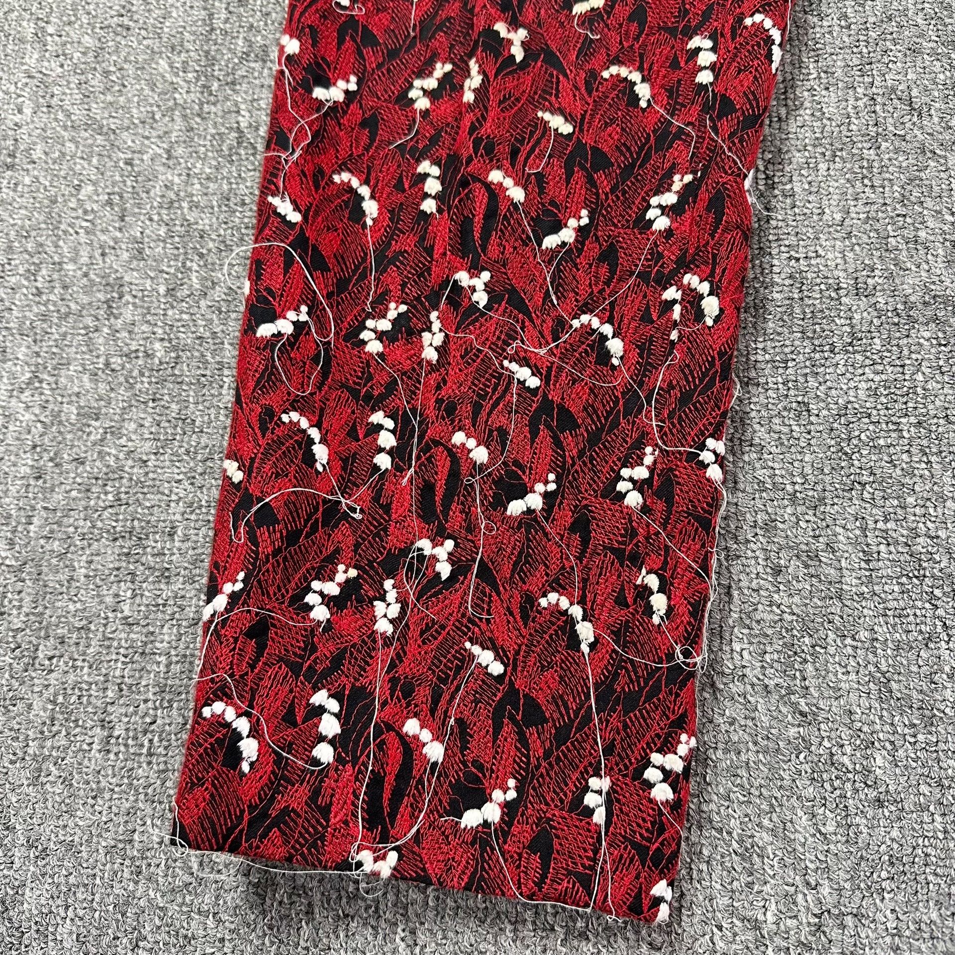 Dior Dior Homme 17FW Red Lily of the Valley Trousers Size US 30 / EU 46 - 2 Thumbnail