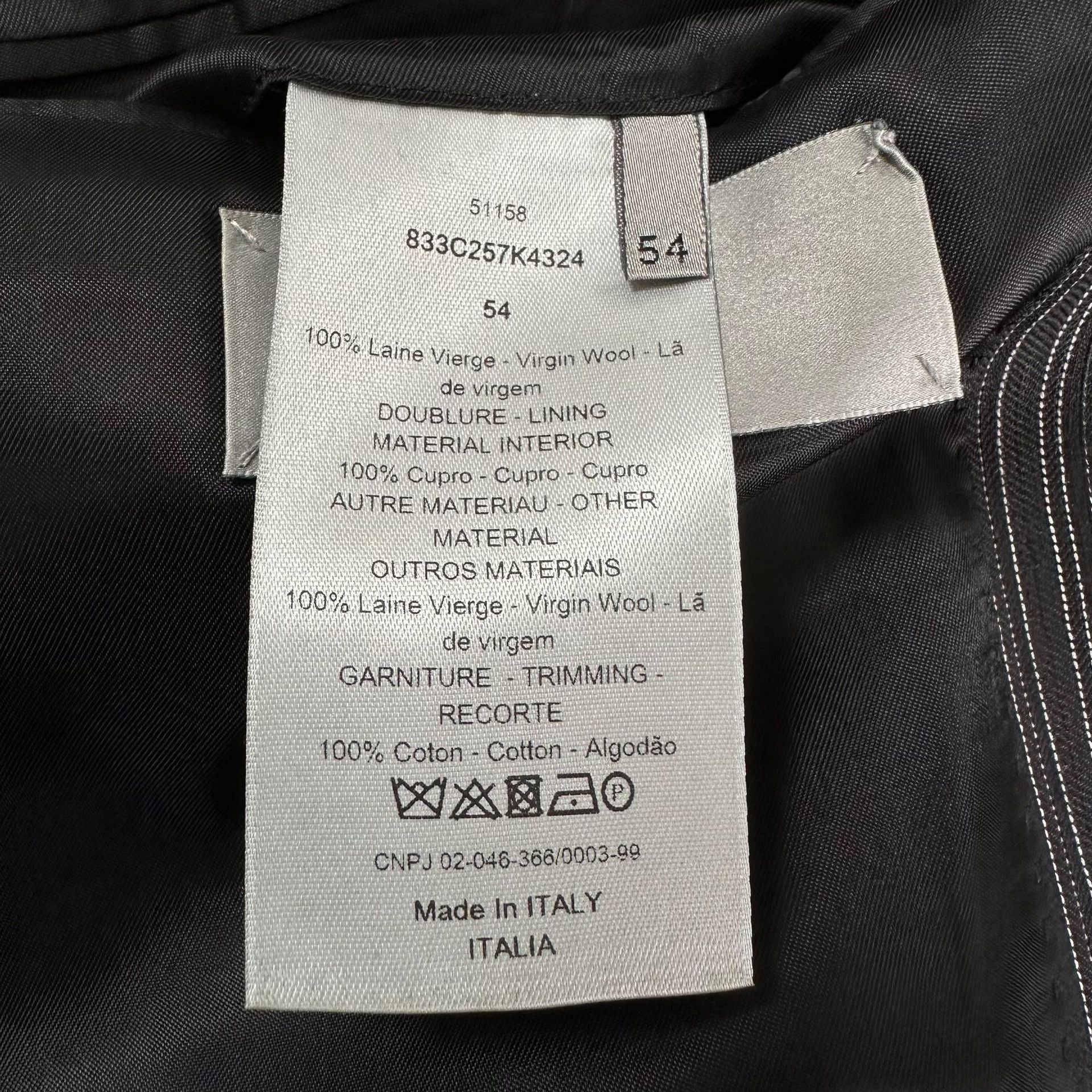 Dior Dior Homme 2018FW Striped Silver Badge Suit Size US L / EU 52-54 / 3 - 6 Thumbnail