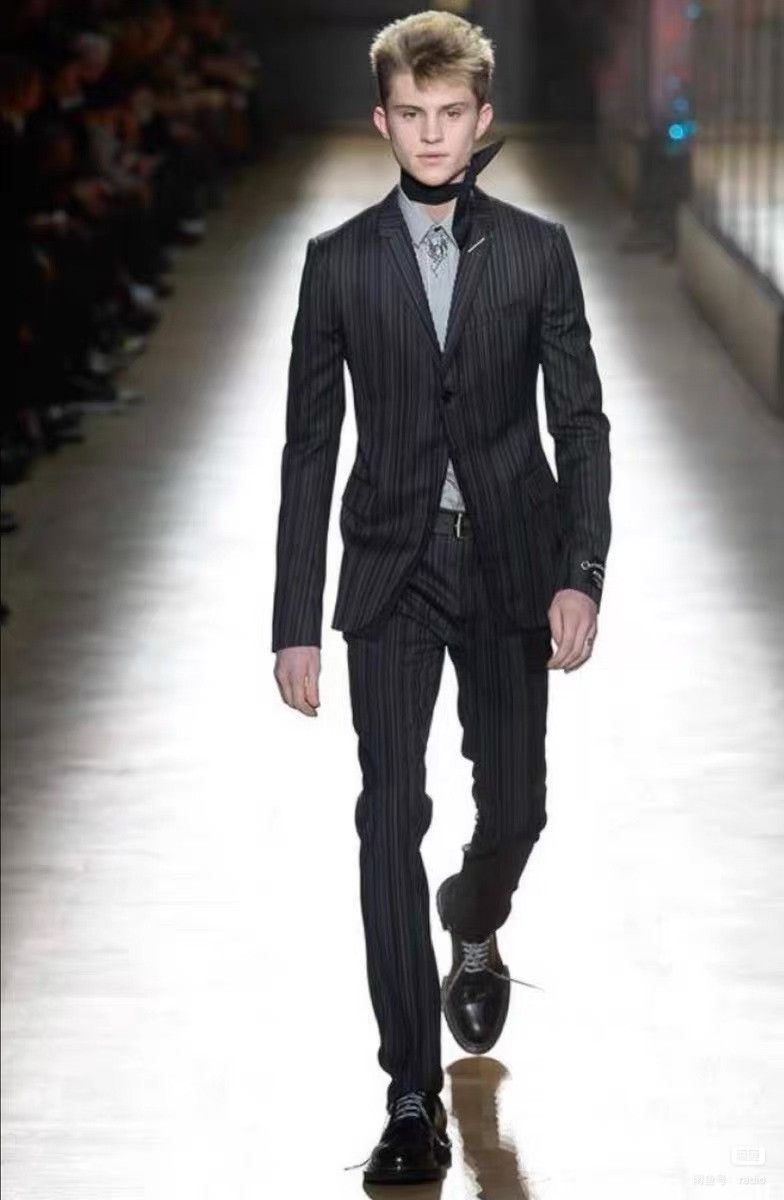 Dior Dior Homme 2018FW Striped Silver Badge Suit Size US L / EU 52-54 / 3 - 8 Thumbnail