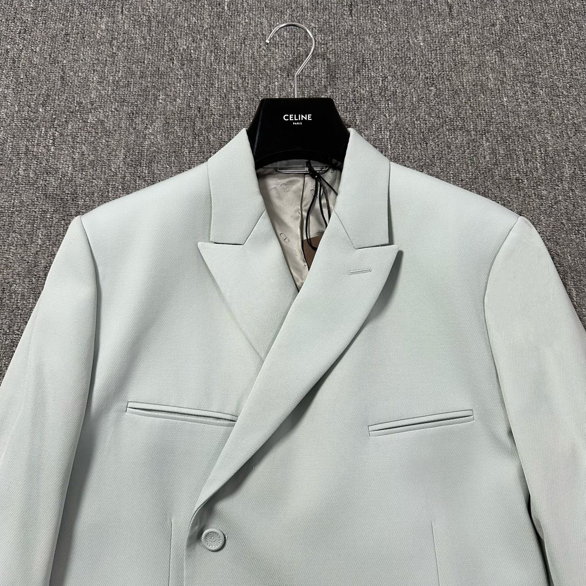 Dior Dior Man Haze Blue Peak Lapel Wool Blazer Size US L / EU 52-54 / 3 - 2 Thumbnail