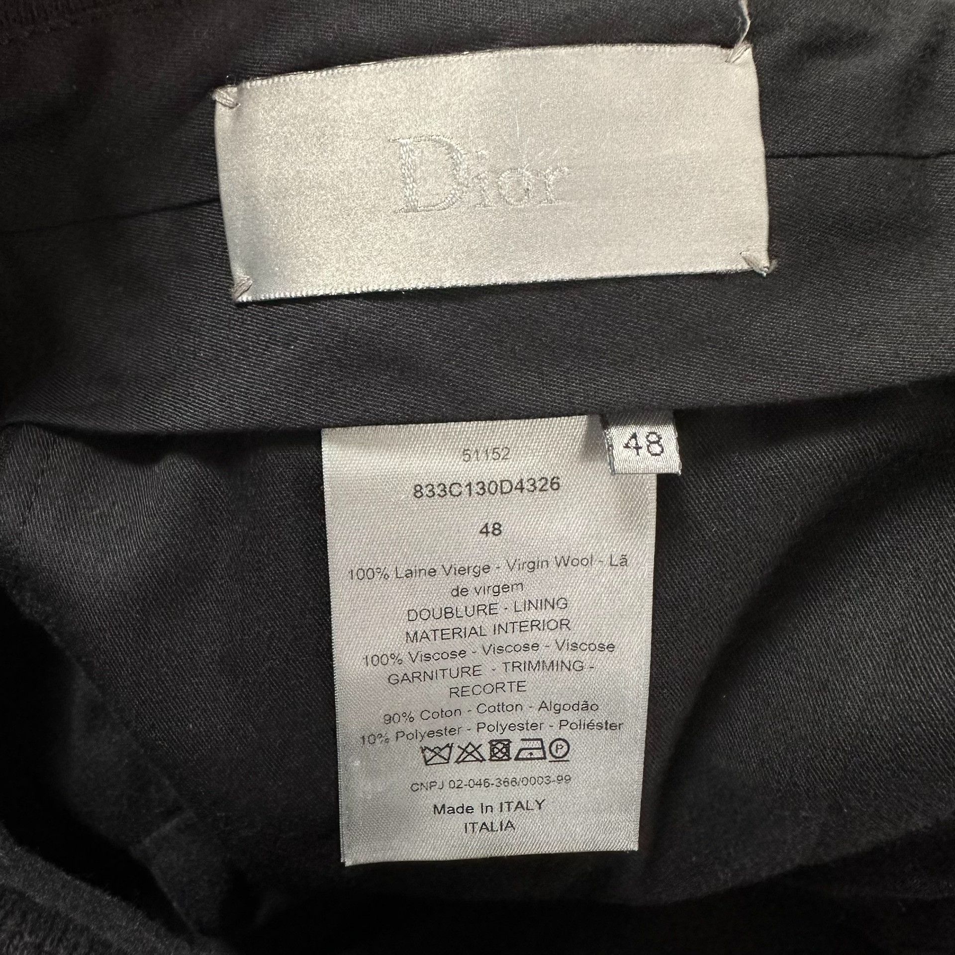 Dior Dior Homme 18FW Wool Suit Size US M / EU 48-50 / 2 - 8 Thumbnail