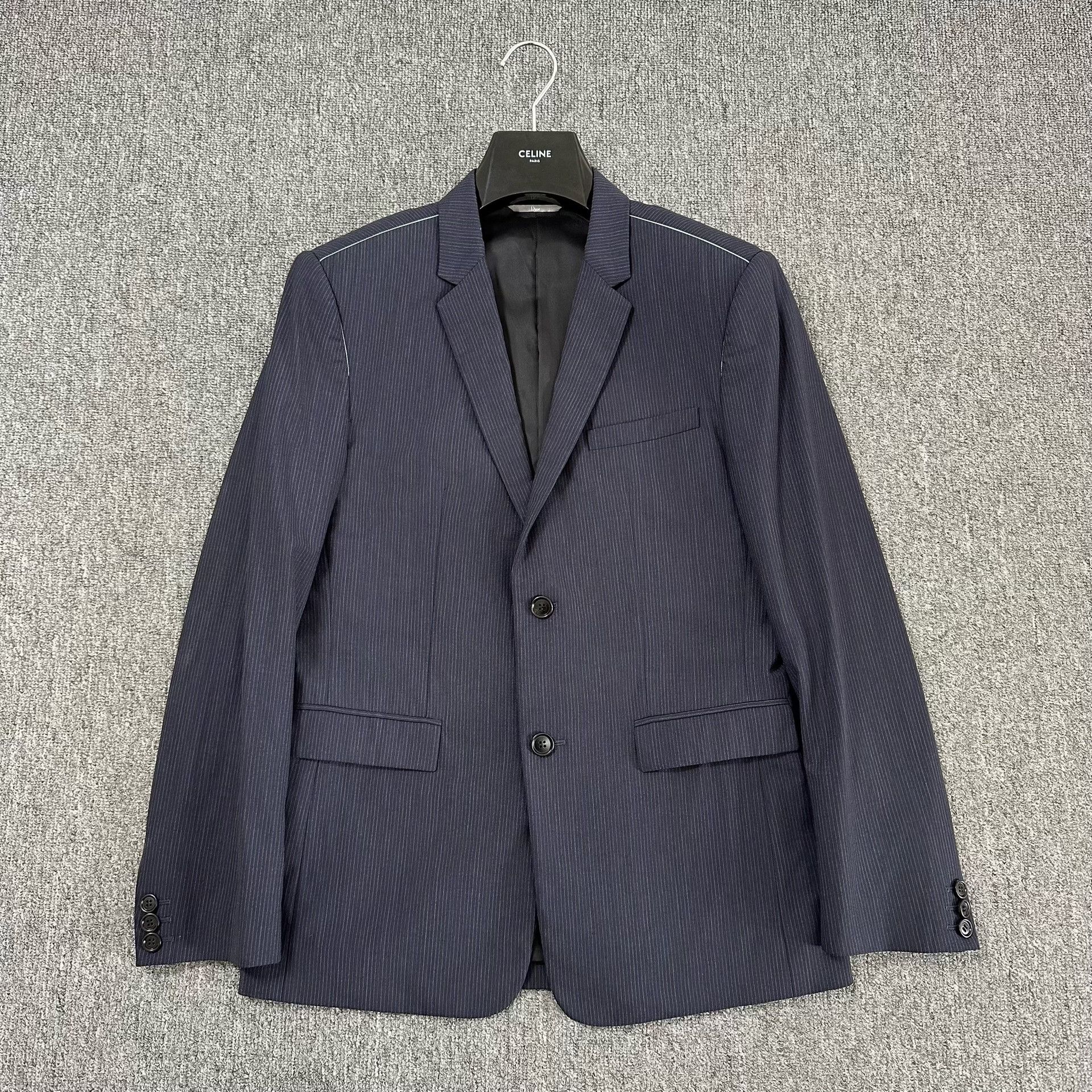 Dior Dior Navy Pinstripe Suit Set Size US S / EU 44-46 / 1 - 2 Thumbnail