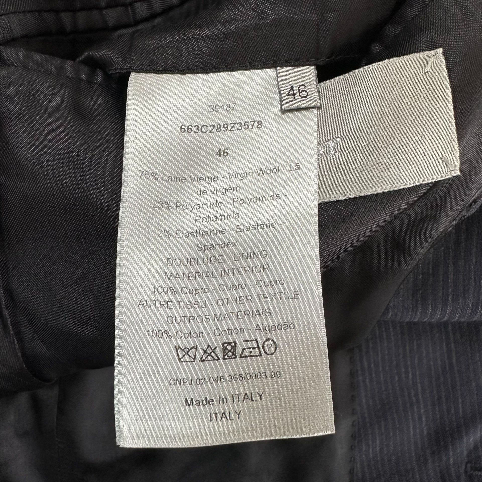 Dior Dior Navy Pinstripe Suit Set Size US S / EU 44-46 / 1 - 6 Thumbnail