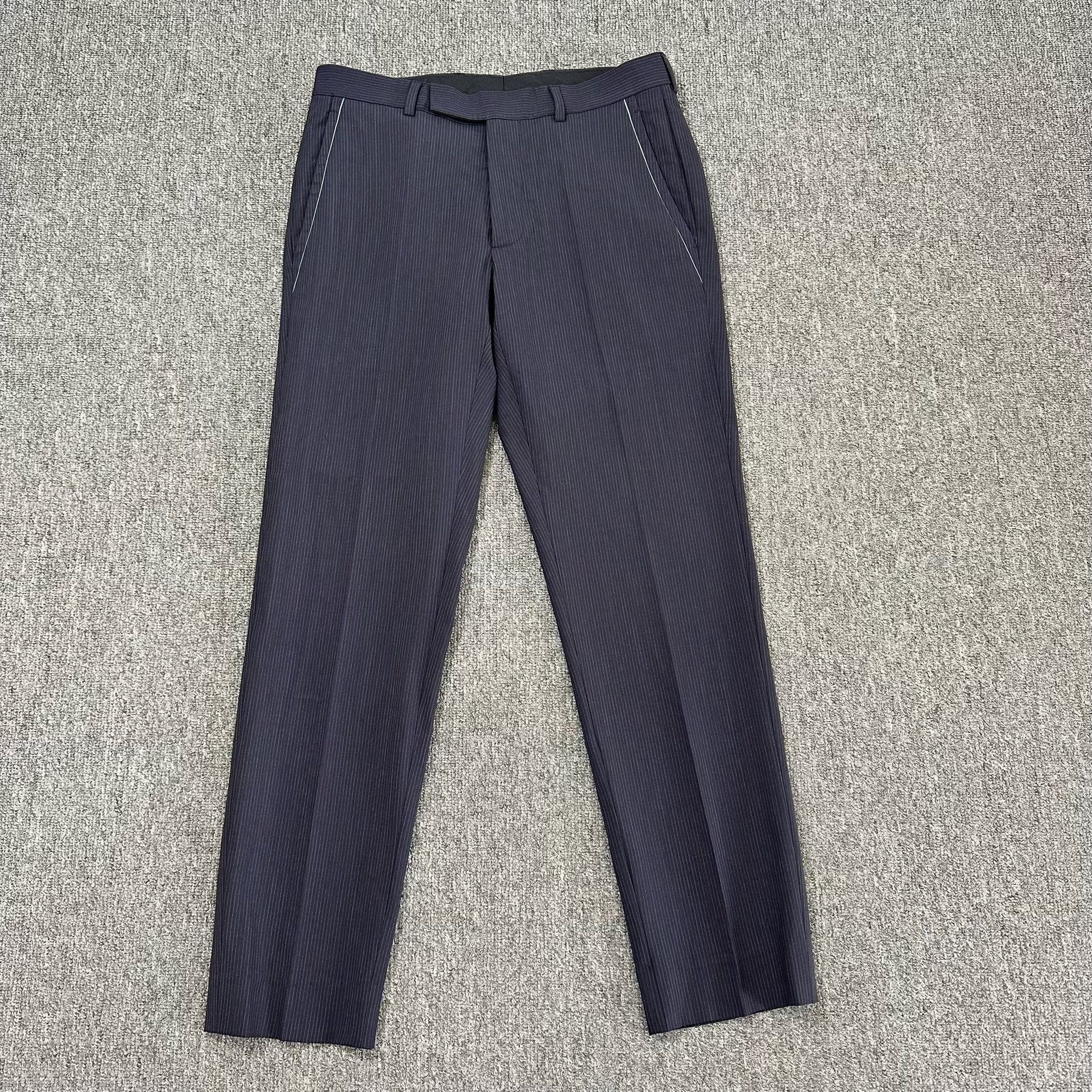 Dior Dior Navy Pinstripe Suit Set Size US S / EU 44-46 / 1 - 8 Thumbnail