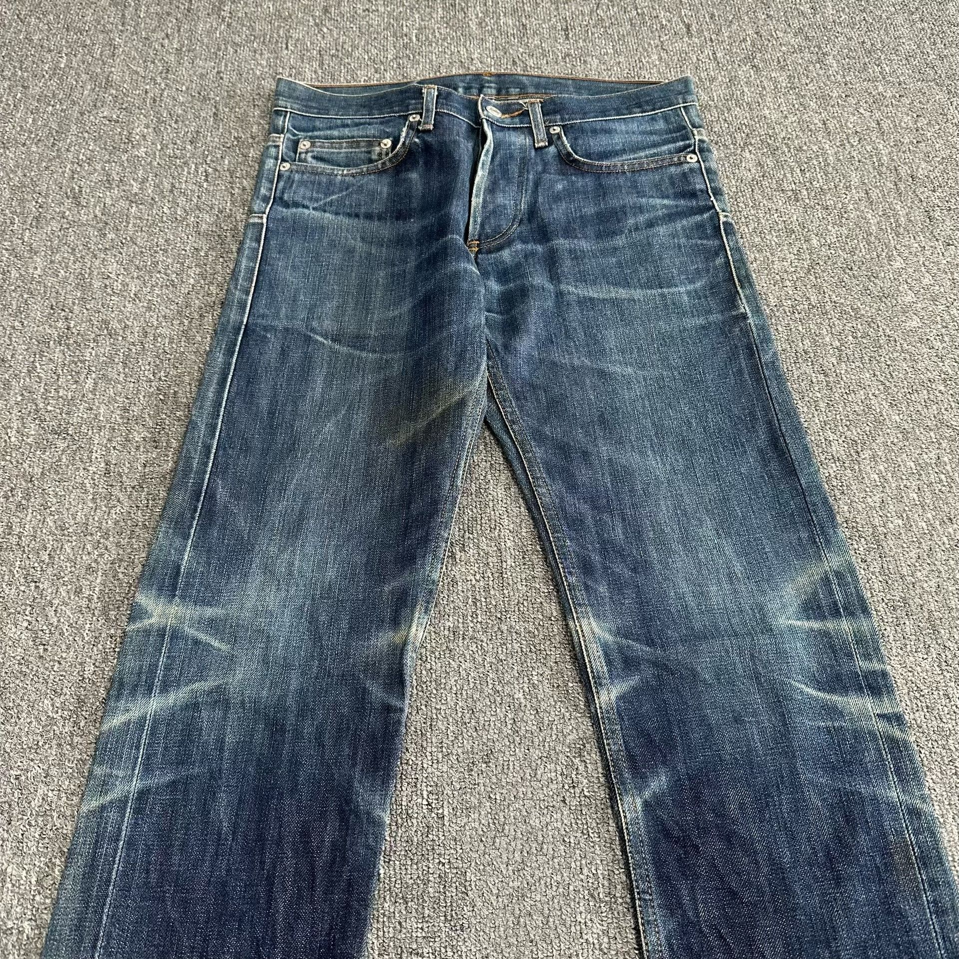 Hedi Slimane Dior Homme Vintage Washed Blue Destroyed Jeans Size US 29 - 3 Thumbnail