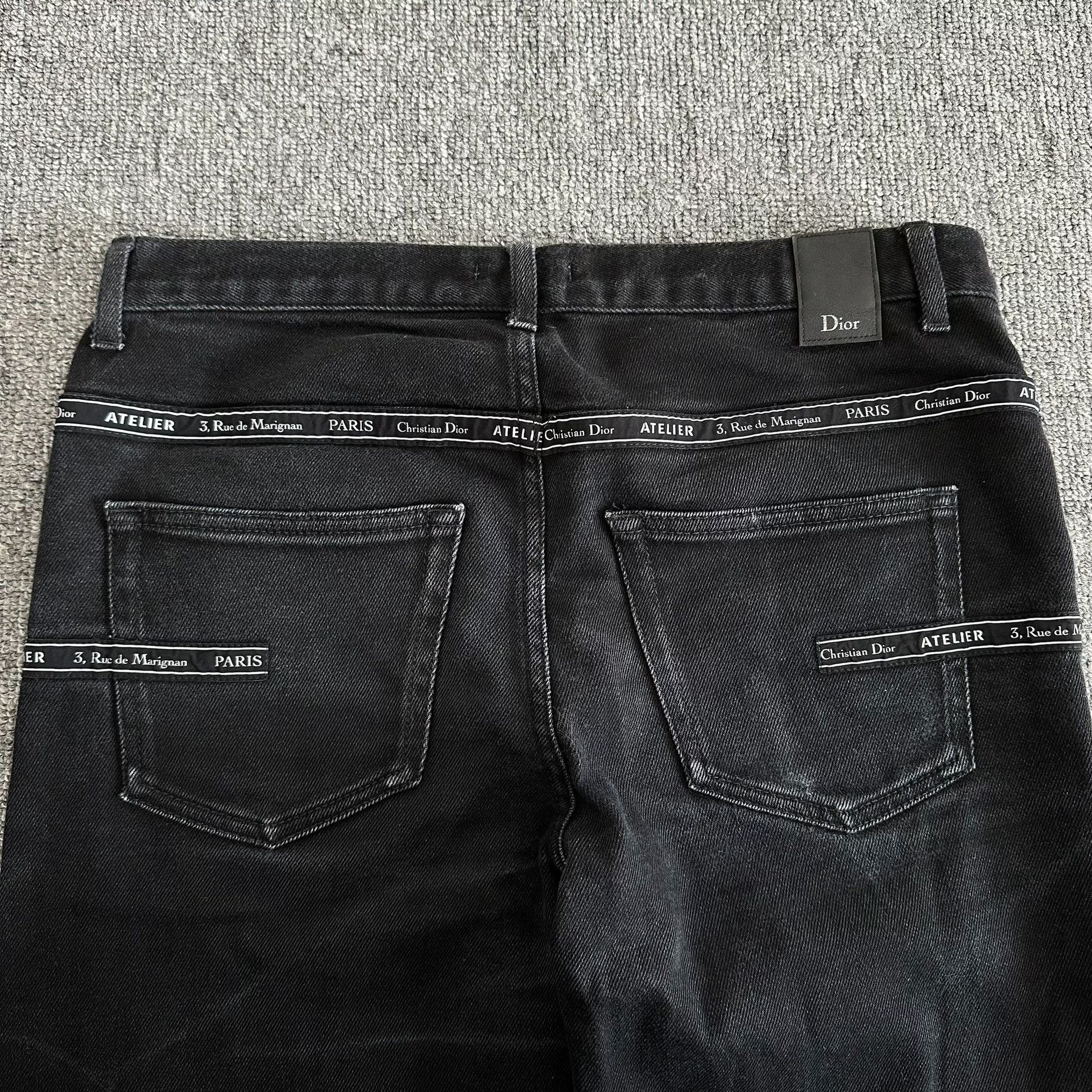 Dior Dior Black Back Atelier Slogan Jeans Size 28" / US 6 / IT 42 - 4 Thumbnail