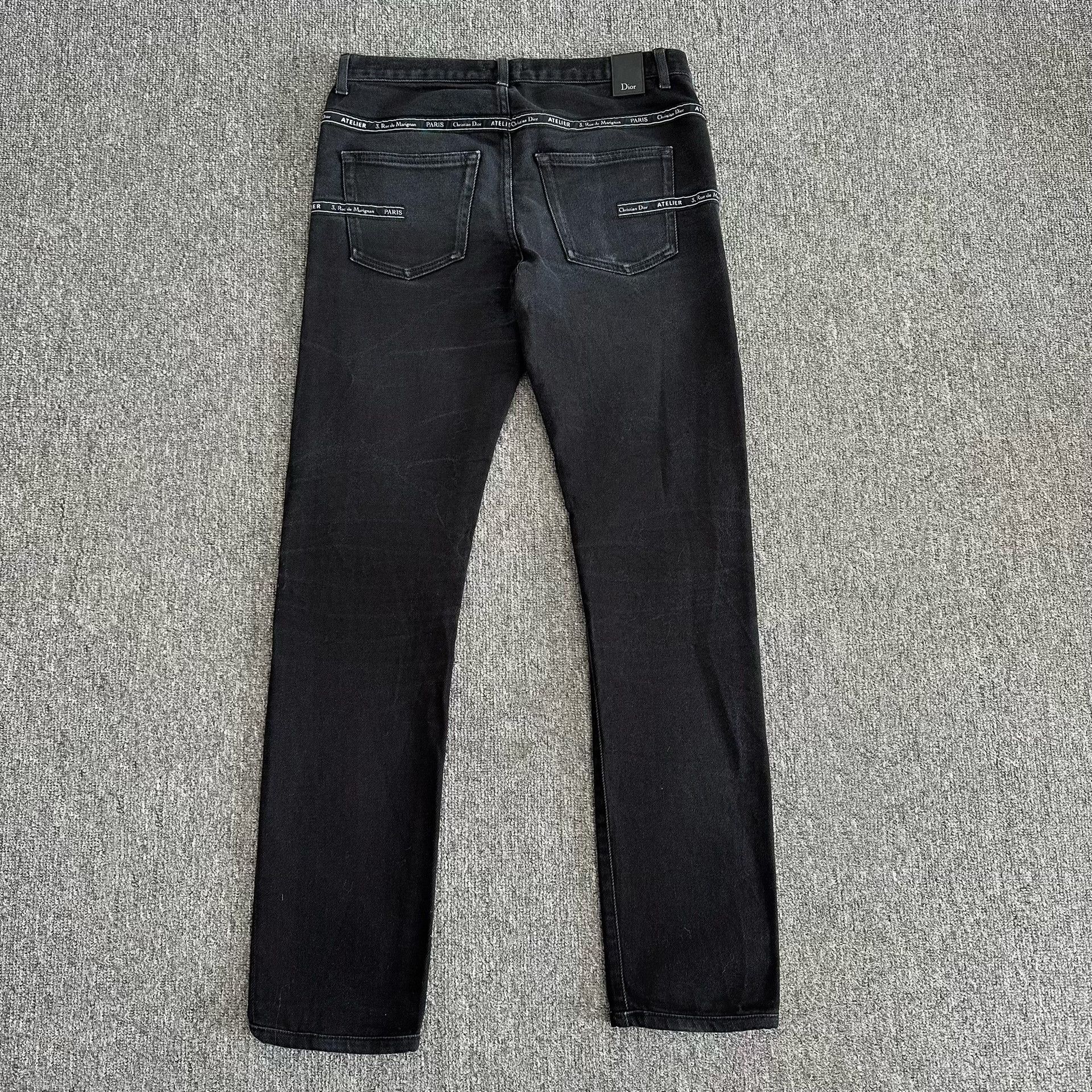 Dior Dior Black Back Atelier Slogan Jeans Size 28" / US 6 / IT 42 - 3 Thumbnail