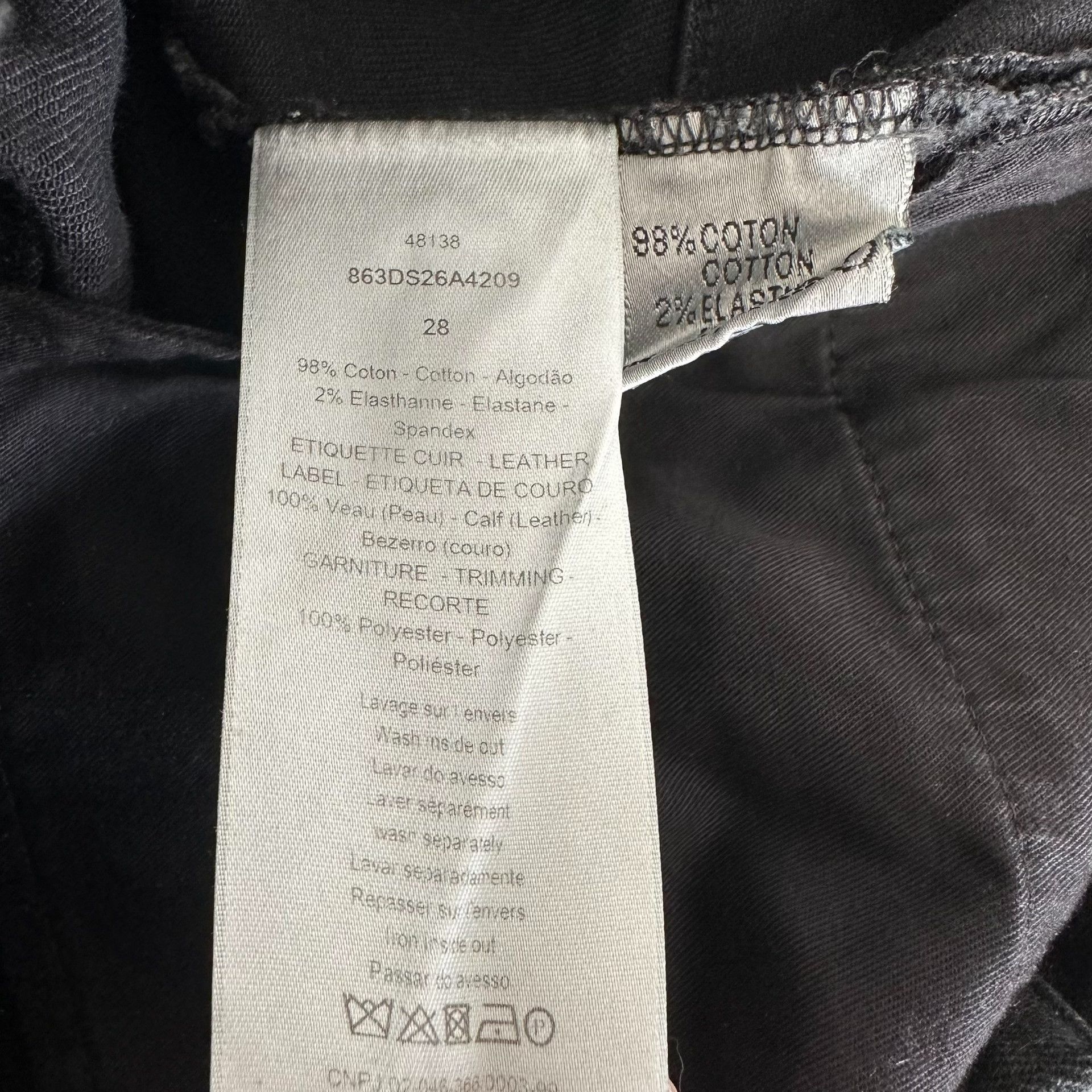 Dior Dior Black Back Atelier Slogan Jeans Size 28" / US 6 / IT 42 - 5 Thumbnail