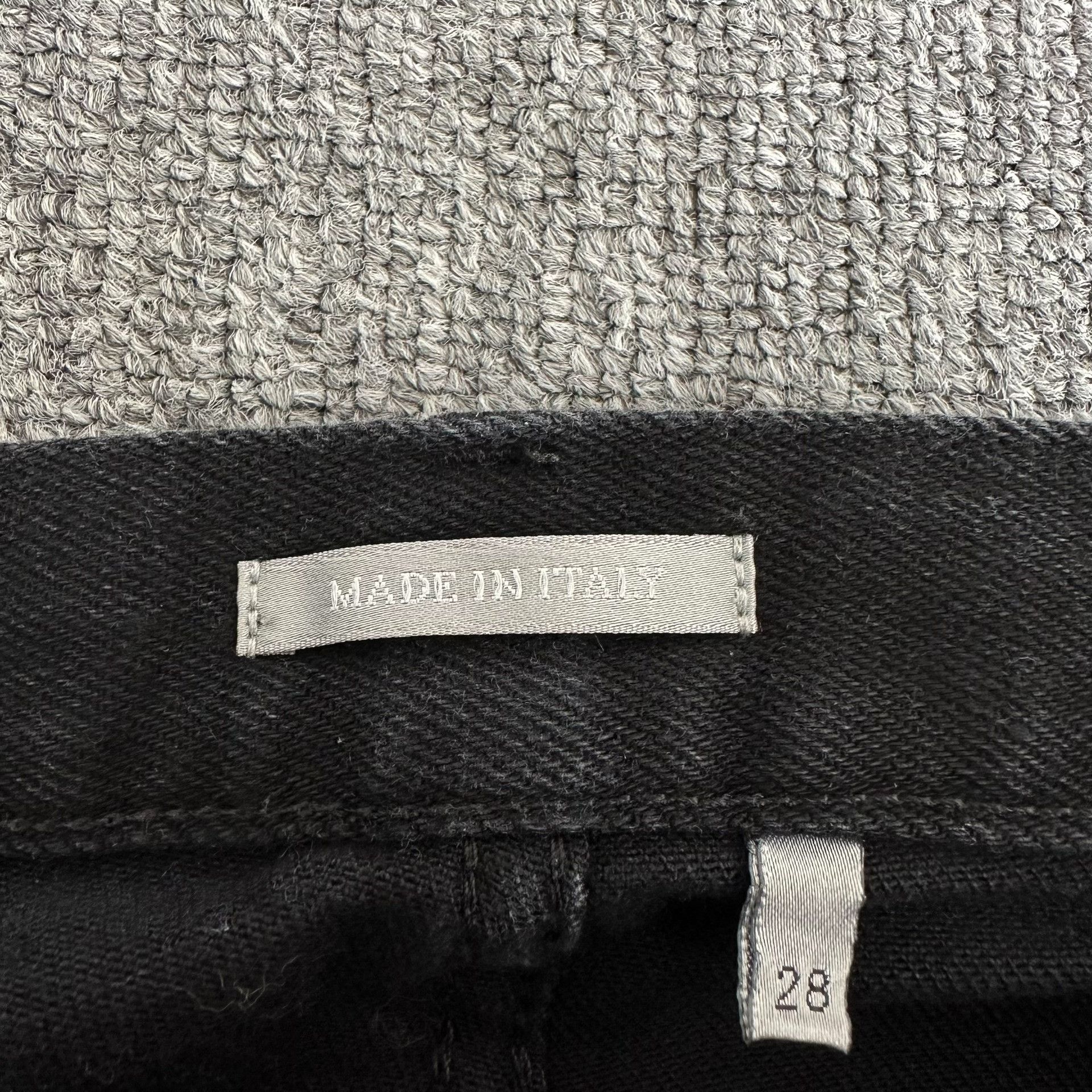 Dior Dior Black Back Atelier Slogan Jeans Size 28" / US 6 / IT 42 - 2 Thumbnail