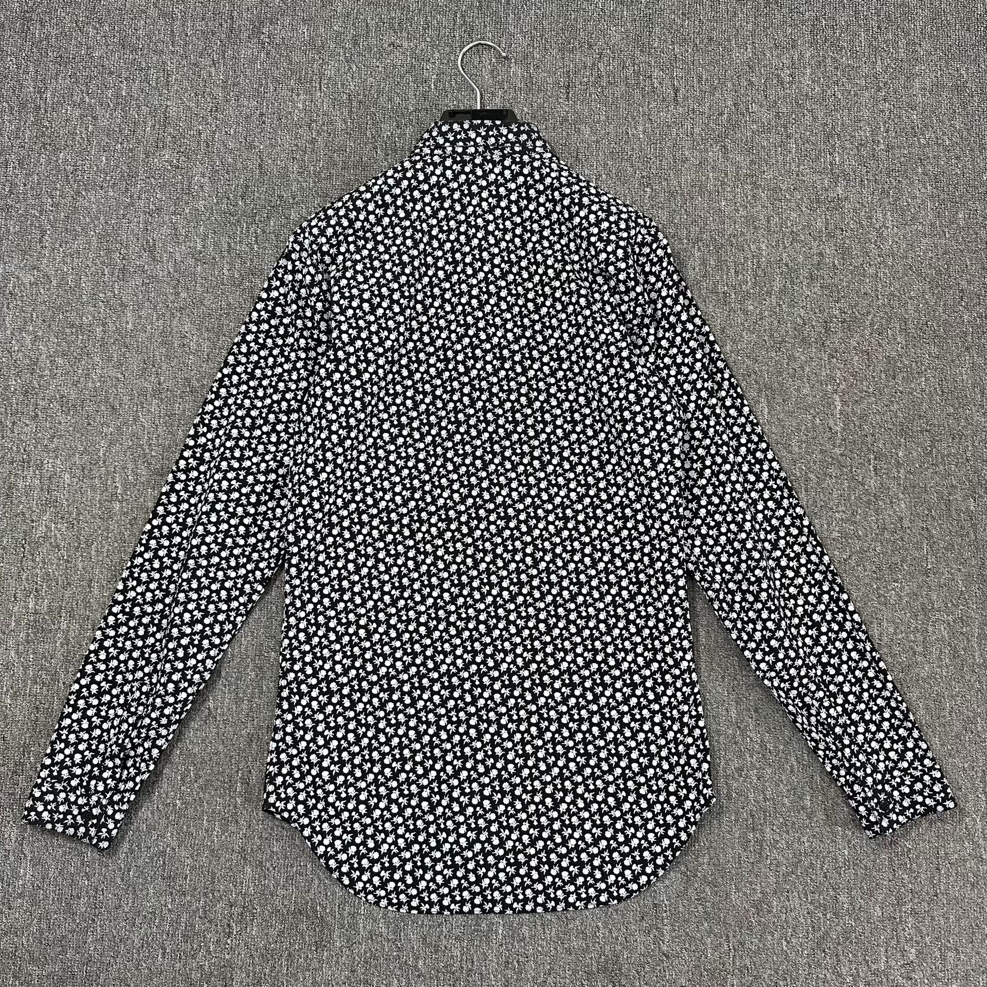 Dior Dior Black Floral Print Shirt Size S / US 4 / IT 40 - 3 Thumbnail