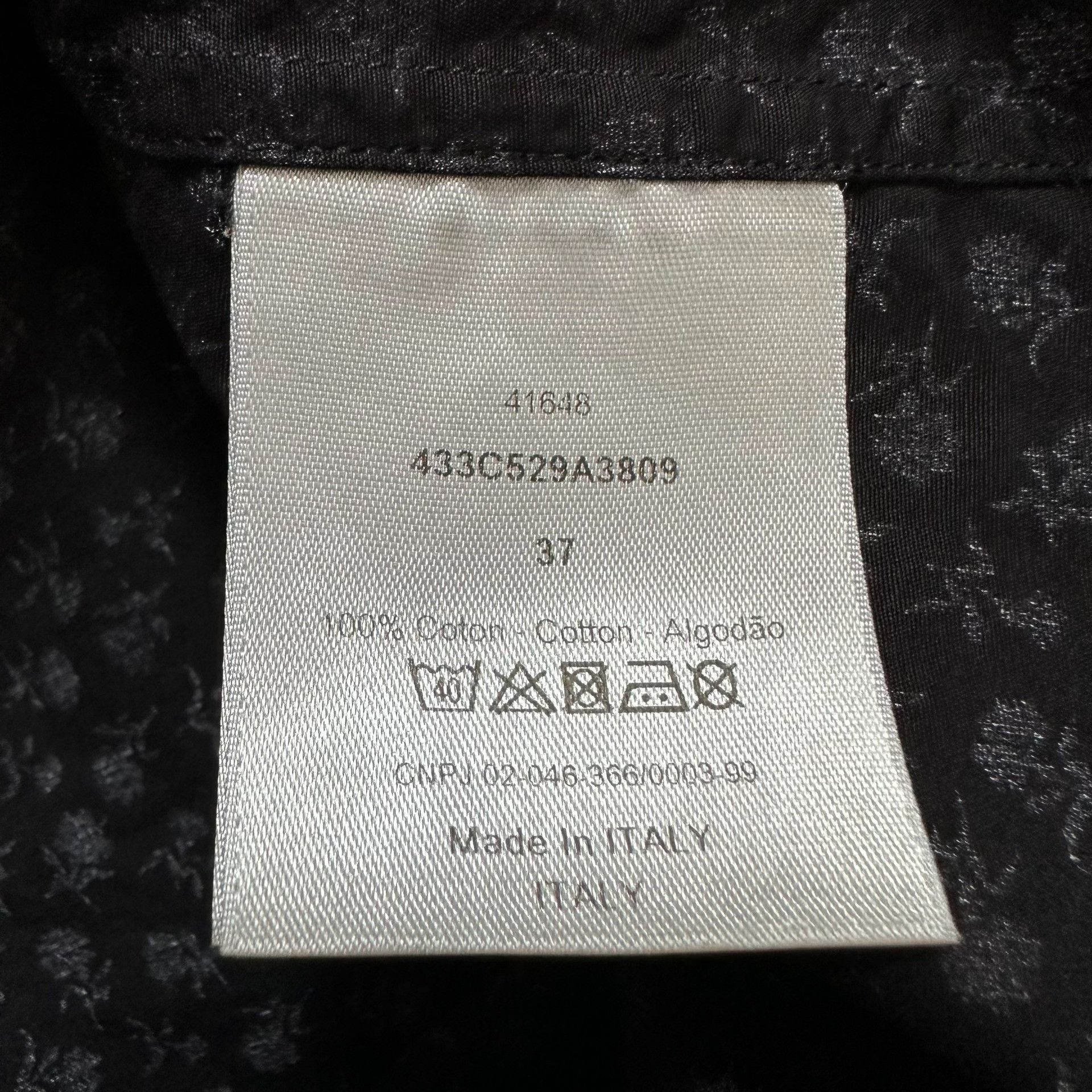 Dior Dior Black Floral Print Shirt Size S / US 4 / IT 40 - 4 Thumbnail