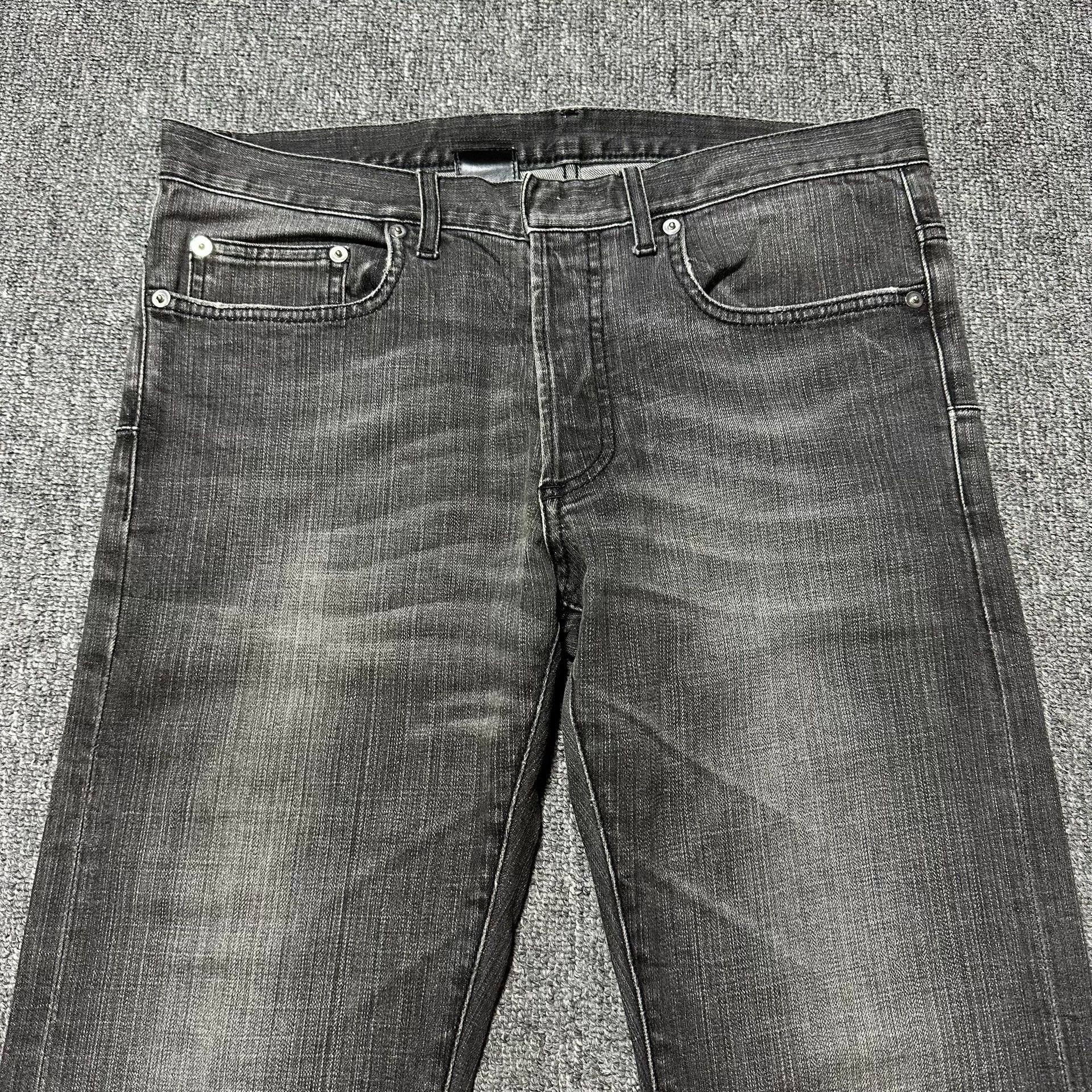 Dior Dior Homme Washed Distressed Charcoal Jeans Size US 31 - 2 Thumbnail